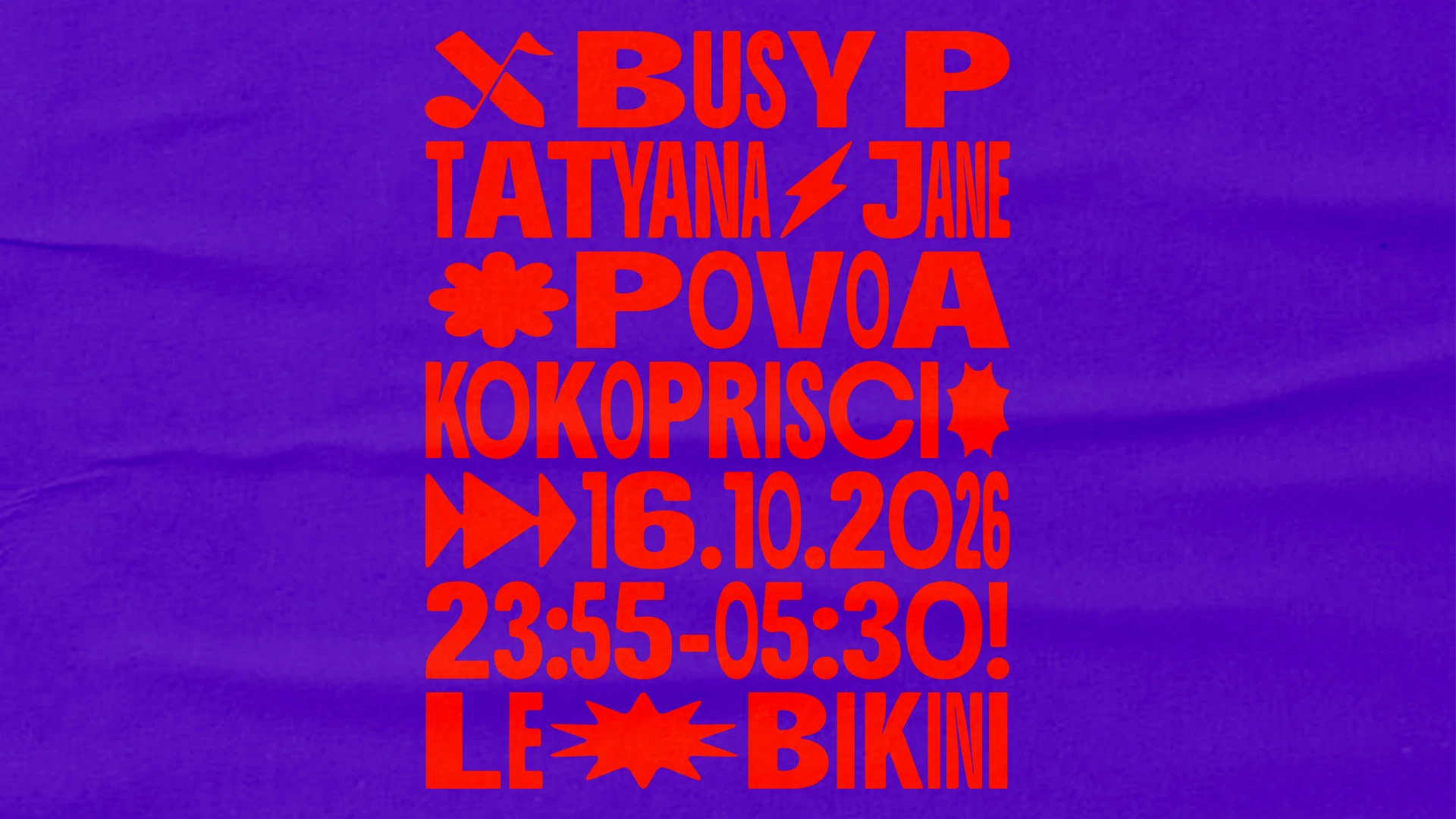 Busy P + Tatyana Jane + Povoa + Kokoprisci Cover