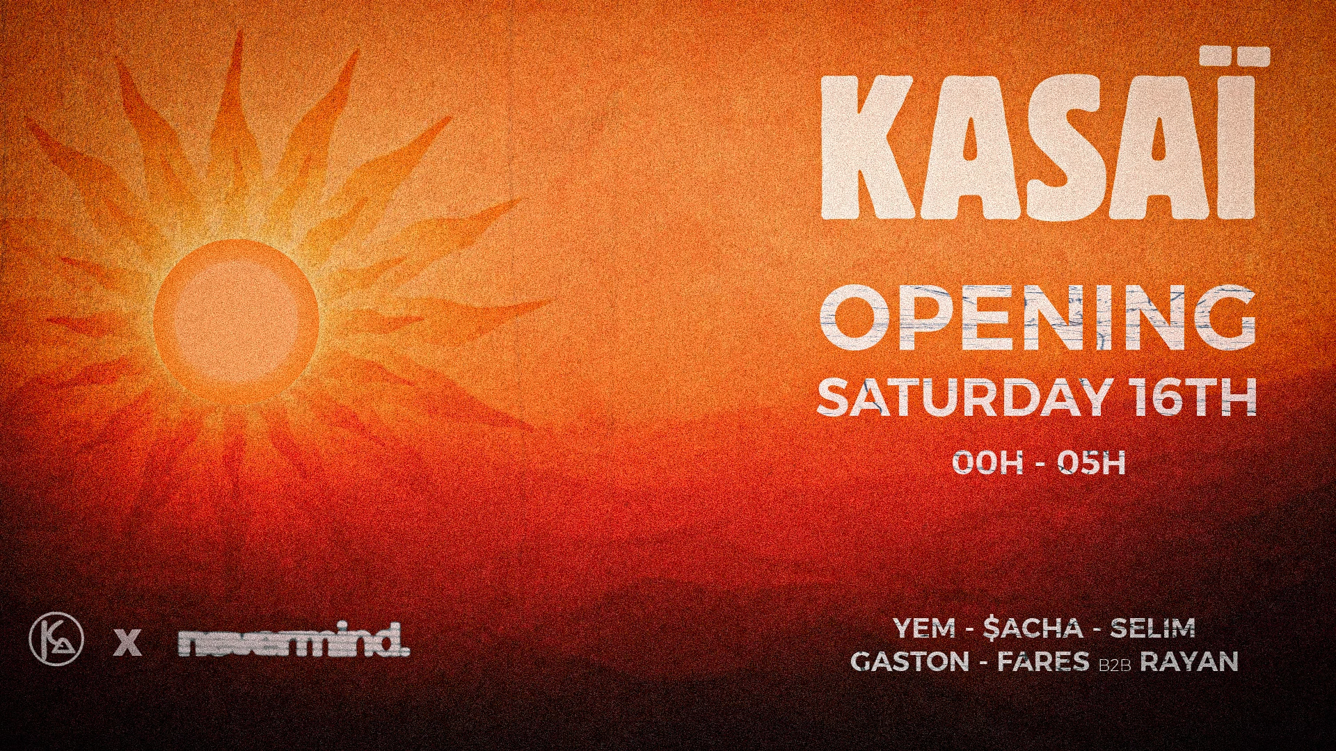 Kasaï X Nevermind : Opening In A New Club (8th Arr) Cover