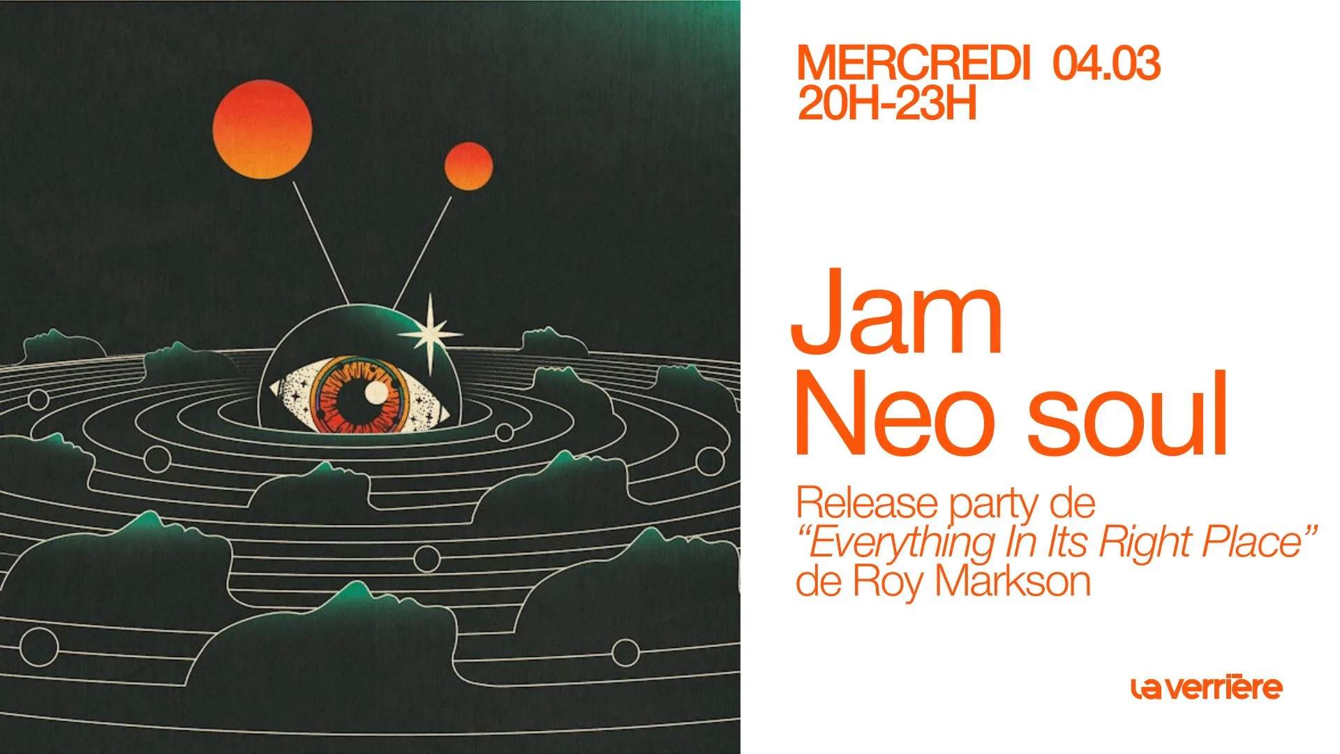 Jam Neo Soul | Roy Markson's Release Party Cover
