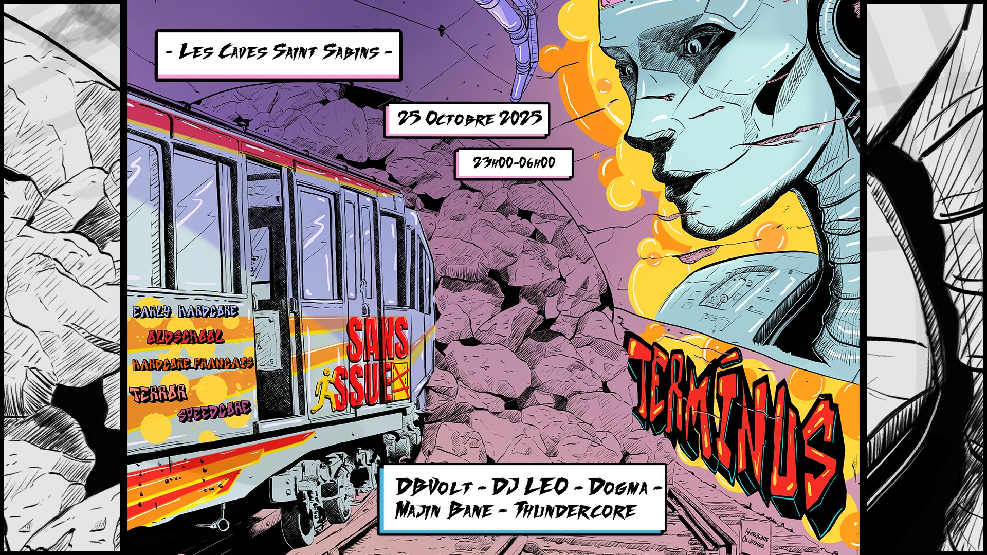 Terminus #1 : Dj Leo, Dbvolt & Sans Issue Crew || Les Caves Cover