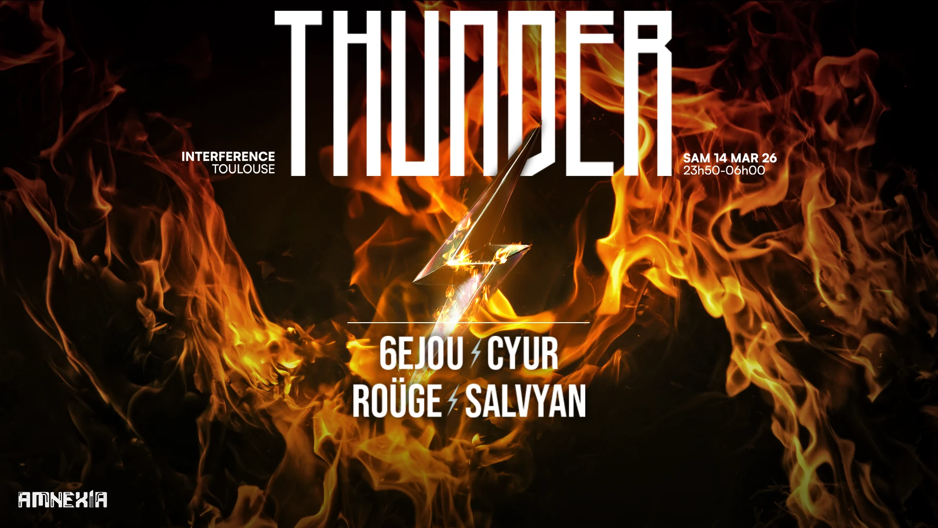 Thunder X Interference : 6ejou, Roüge, Salvyan, Cyur Cover