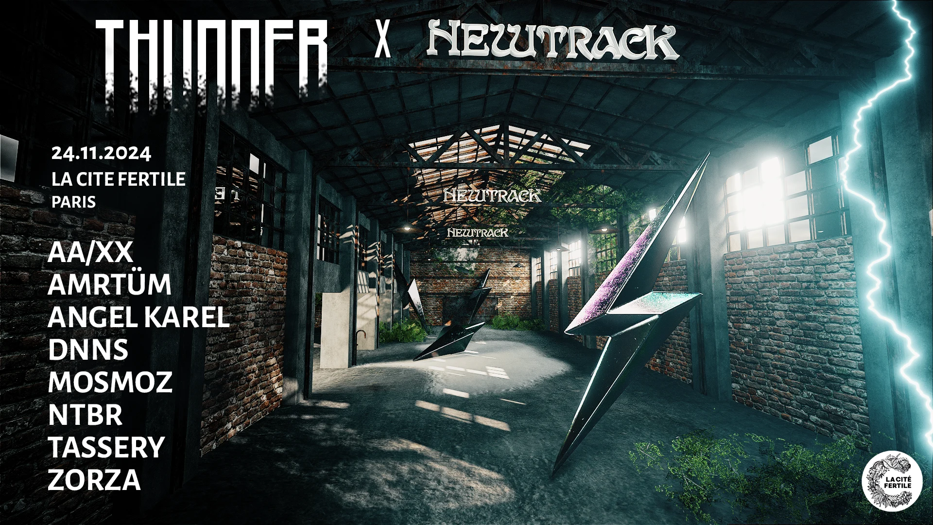 Newtrack X Thunder I Warehouse All Day: Amrtüm, Zorza & More Cover