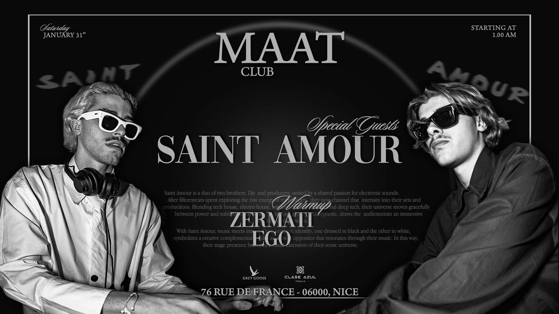 Maat Club X Saint Amour Cover