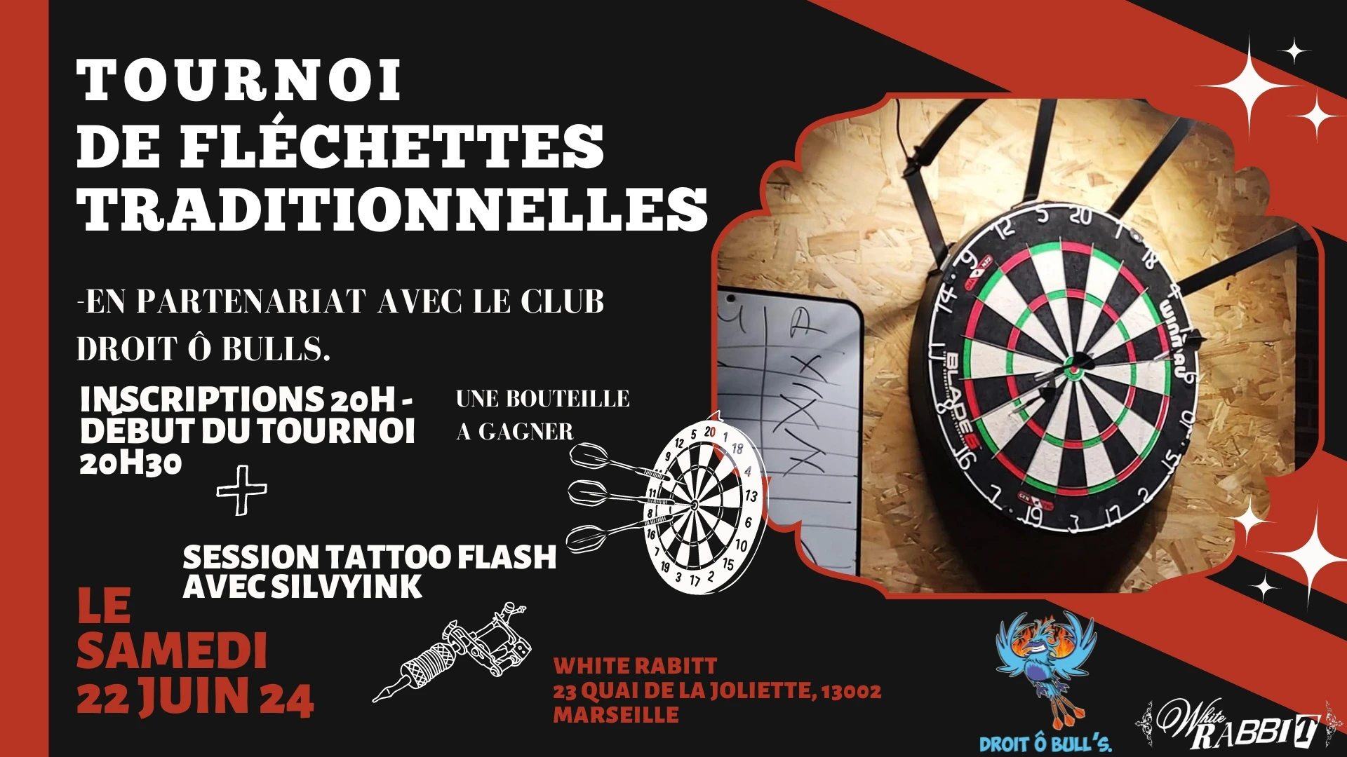 Tournoi De Fléchettes Traditionnelles Au White Rabbit Cover
