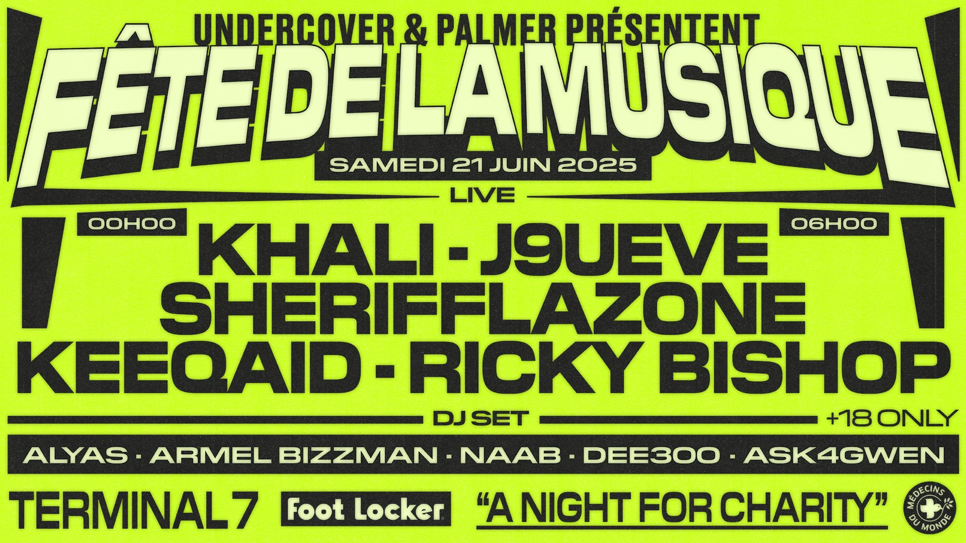 Fête De La Musique - Undercover+Palmer - A Night For Charity Cover