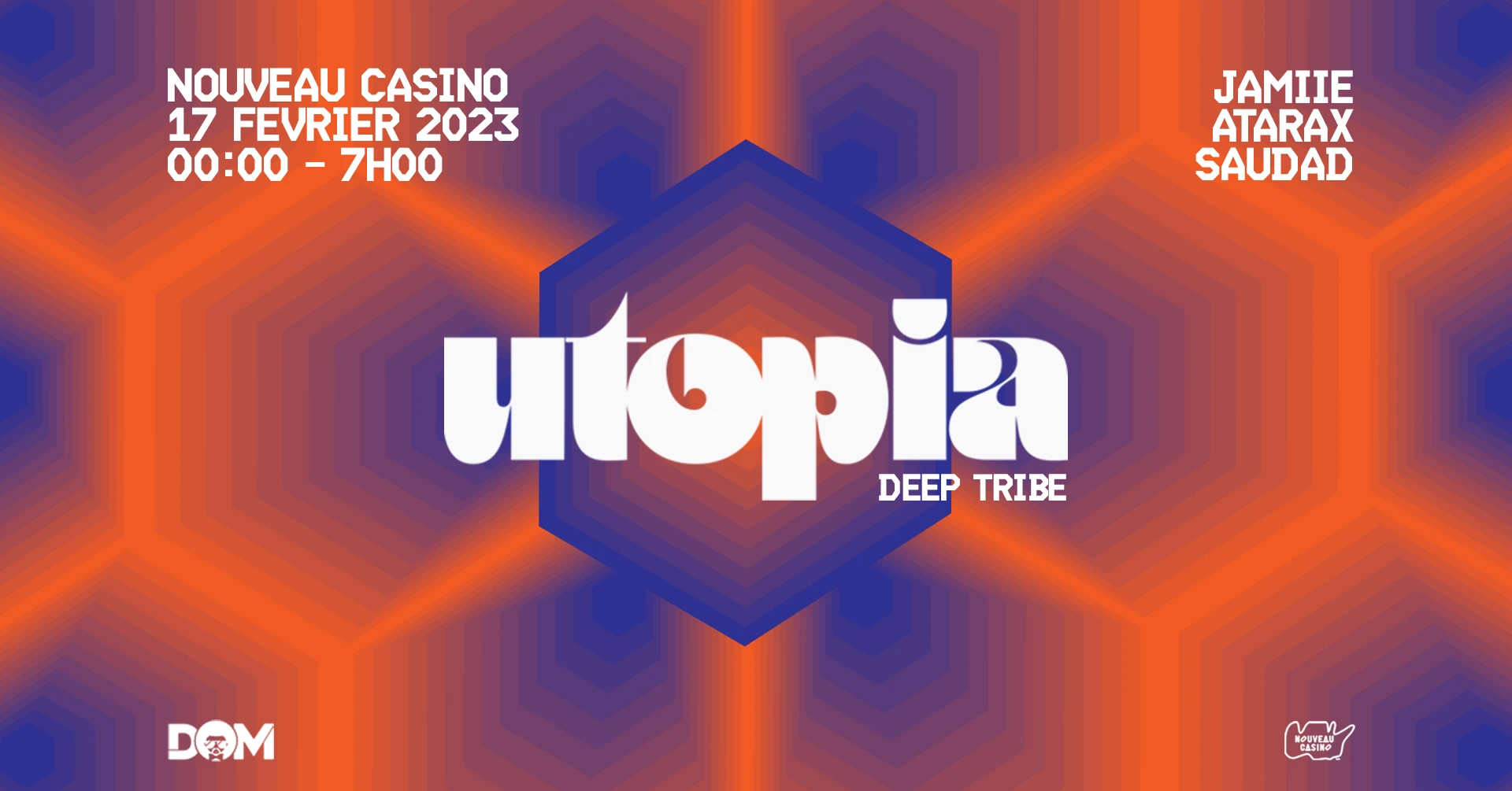 Utopia: Deep Tribe W/ Jamiie, Atarax & Saùdad Cover