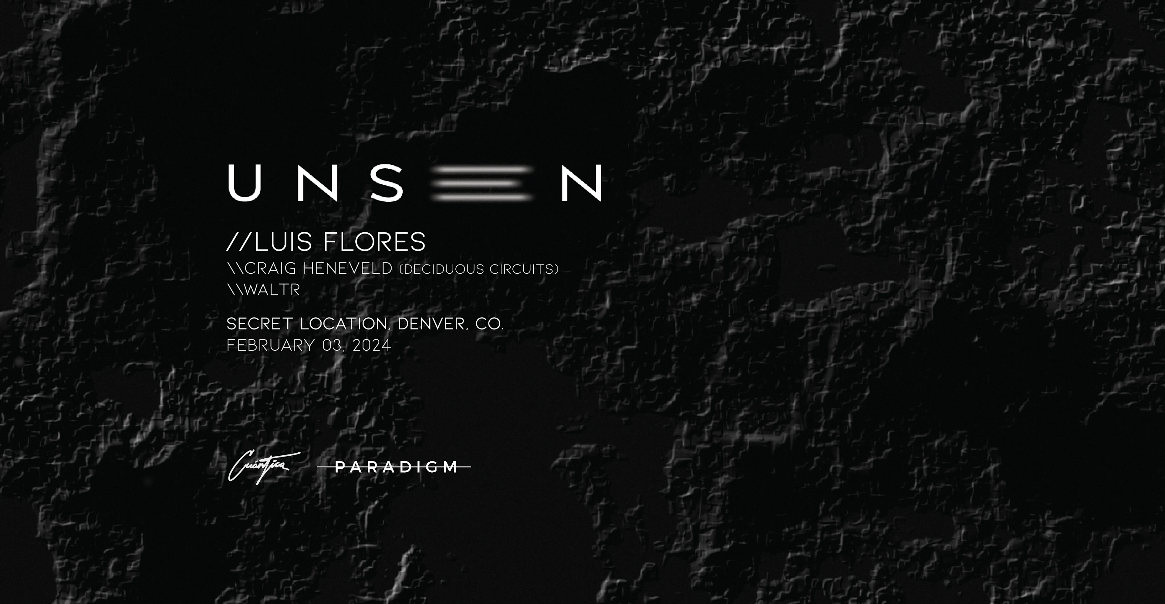 Unseen Presents: Luis Flores (Live) Cover