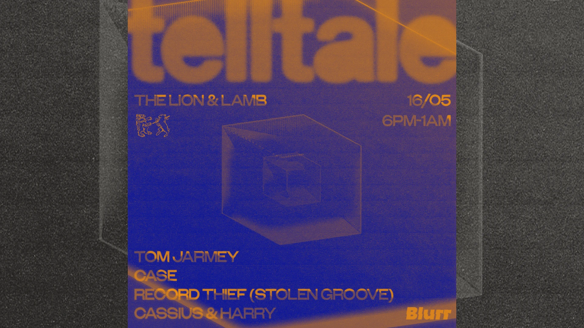 Telltale X Blurr W/Tom Jarmey + Case + Record Thief Cover