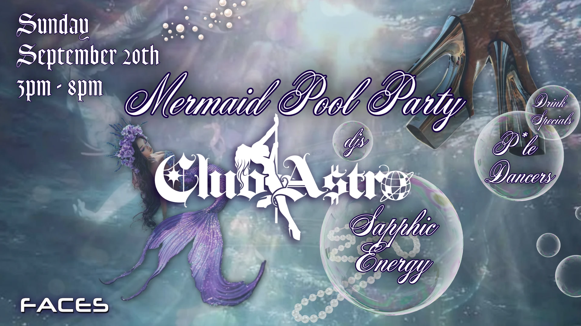 Club A$Tro Mermaid Pool Party Cover