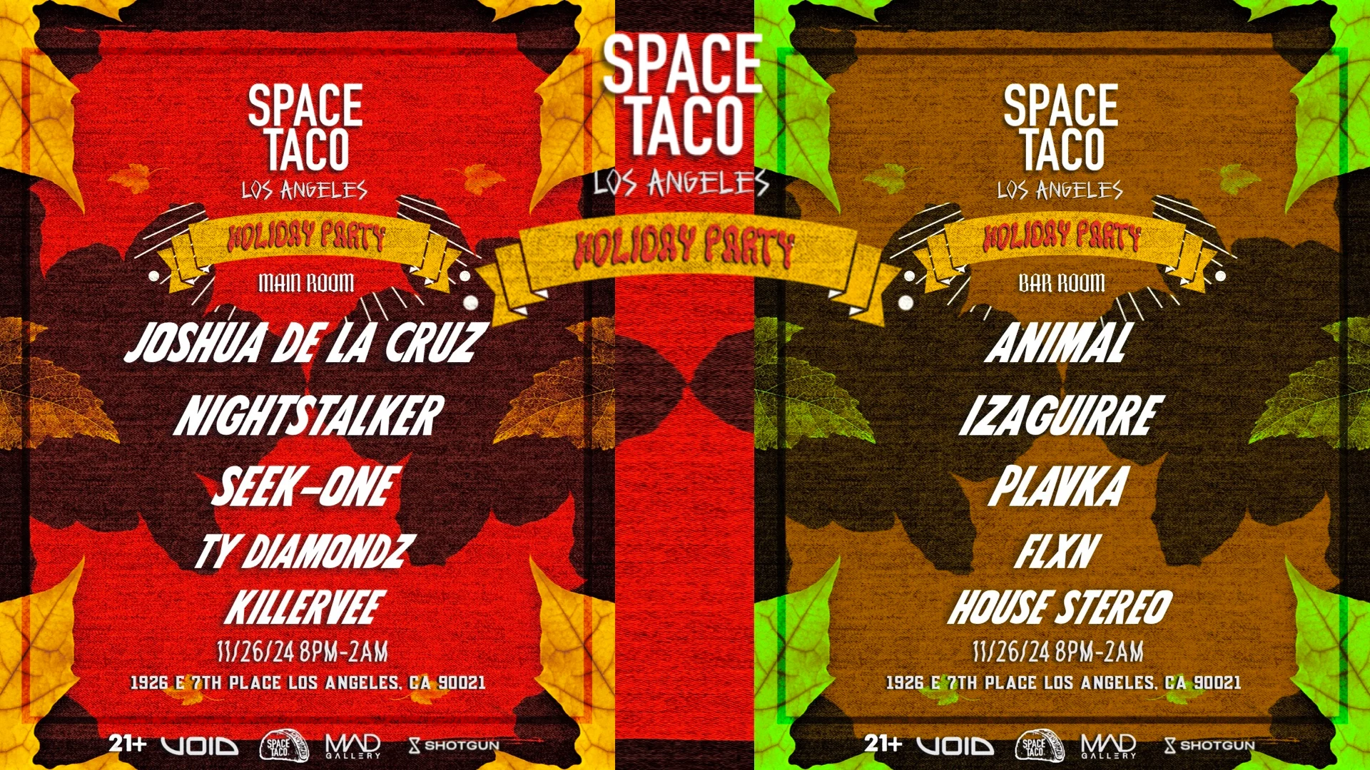 Space Taco Holiday Party Cover
