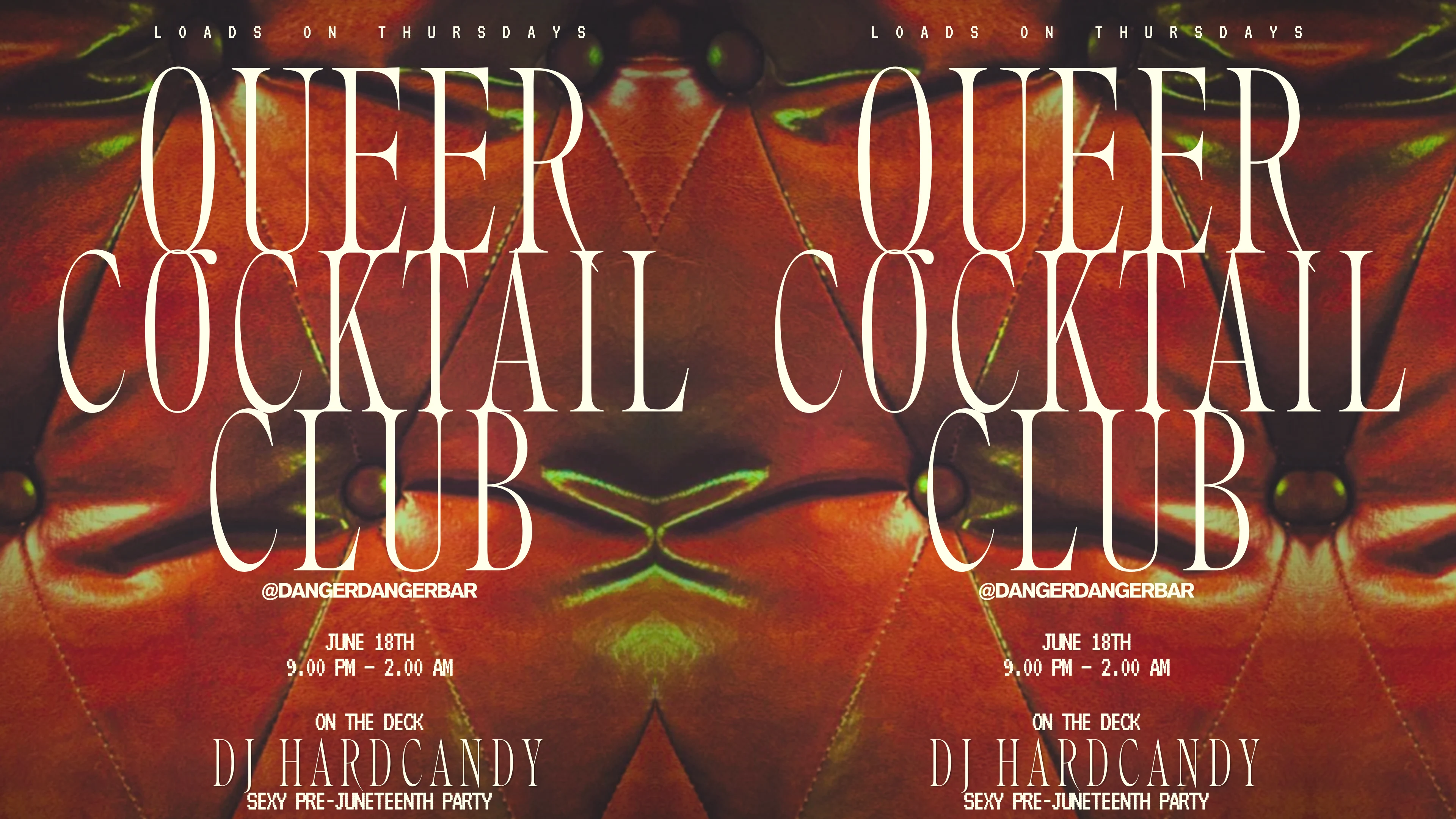 Queer Cocktail Club @ Danger Danger Cover