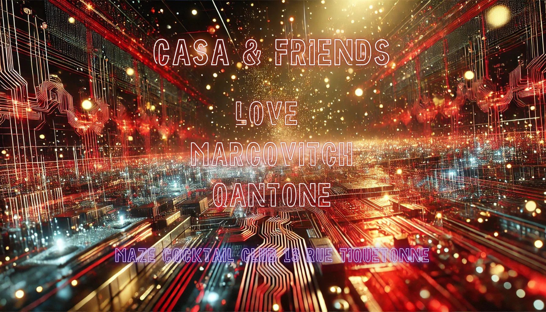 Casa & Friends @ Maze Cocktails Club W Love, Qantone Cover