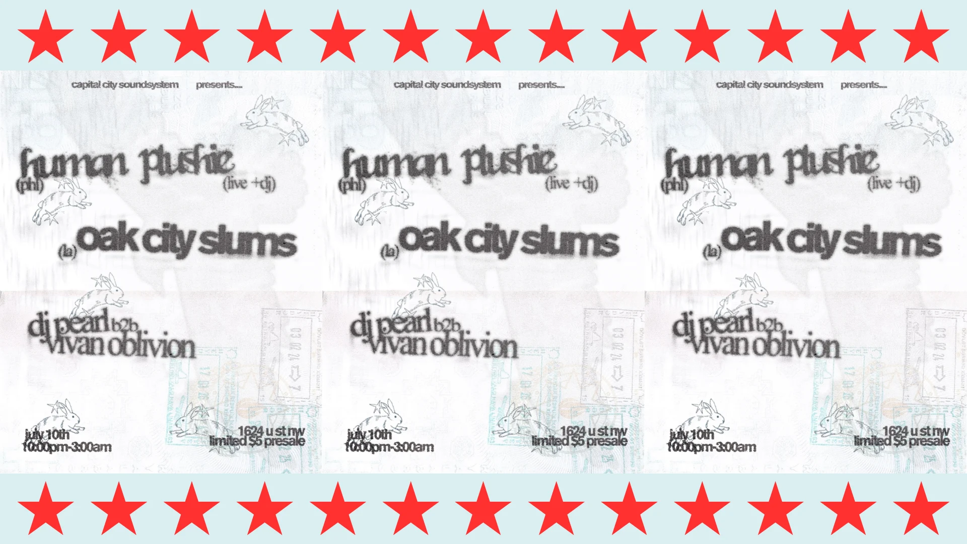 Ccss Presents: Human Plushie (Phl) + Oak City Slums (La) Cover