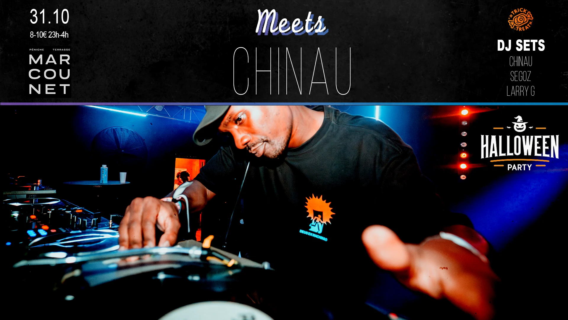 Meets Chinau (W/Segoz, Larry G) - Trick Or Treat Cover