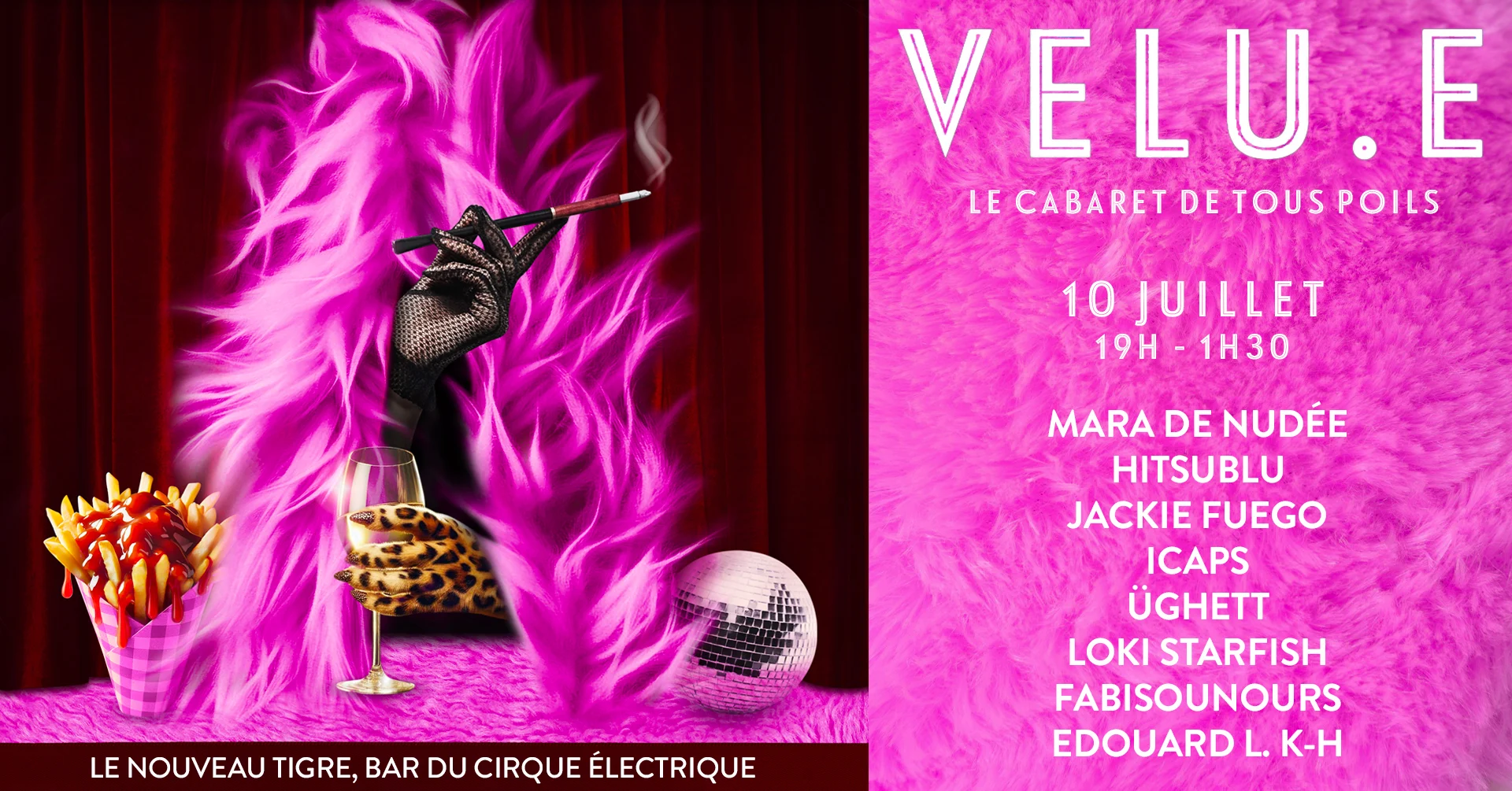 Velu.E - Cabaret & Afterwork - Le Cirque Électrique Cover