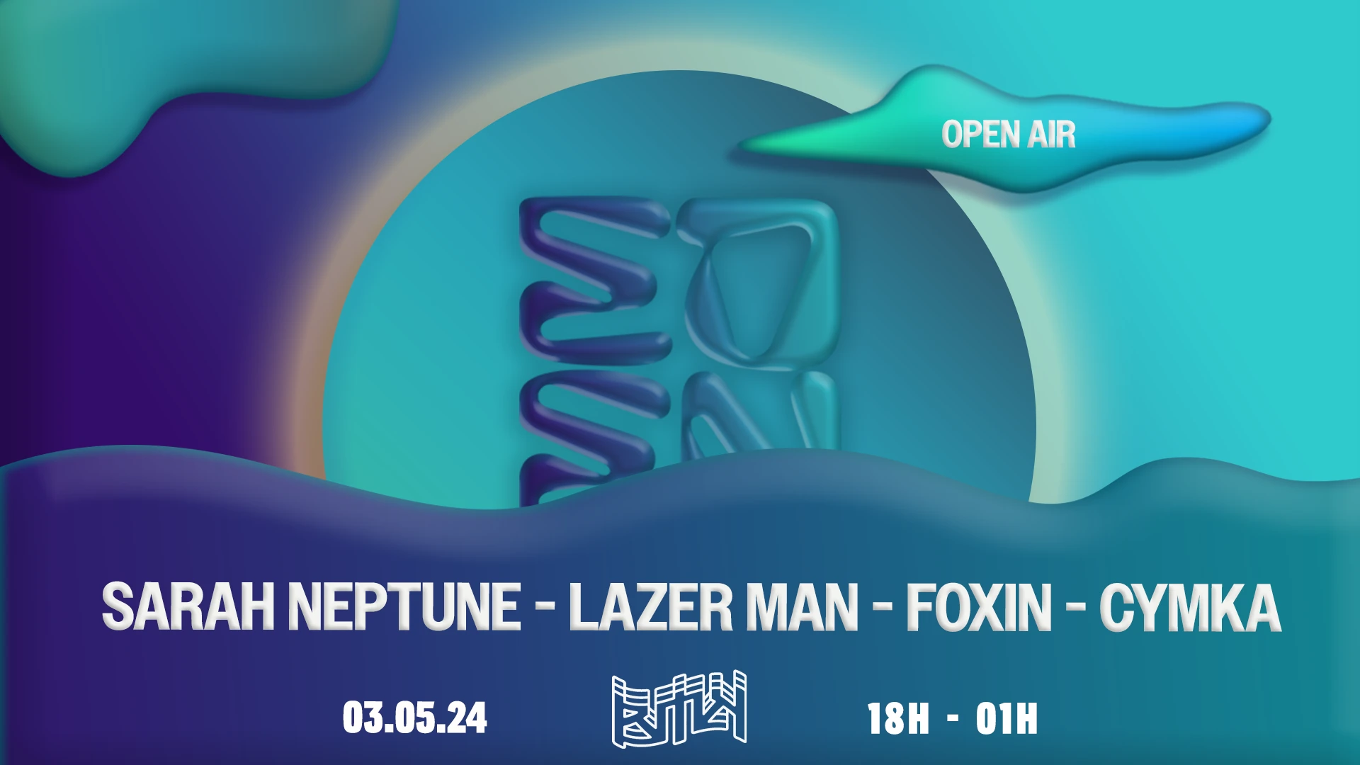 Bmk X Eden : Sarah Neptune, Lazer Man, Foxin, Cymka Cover