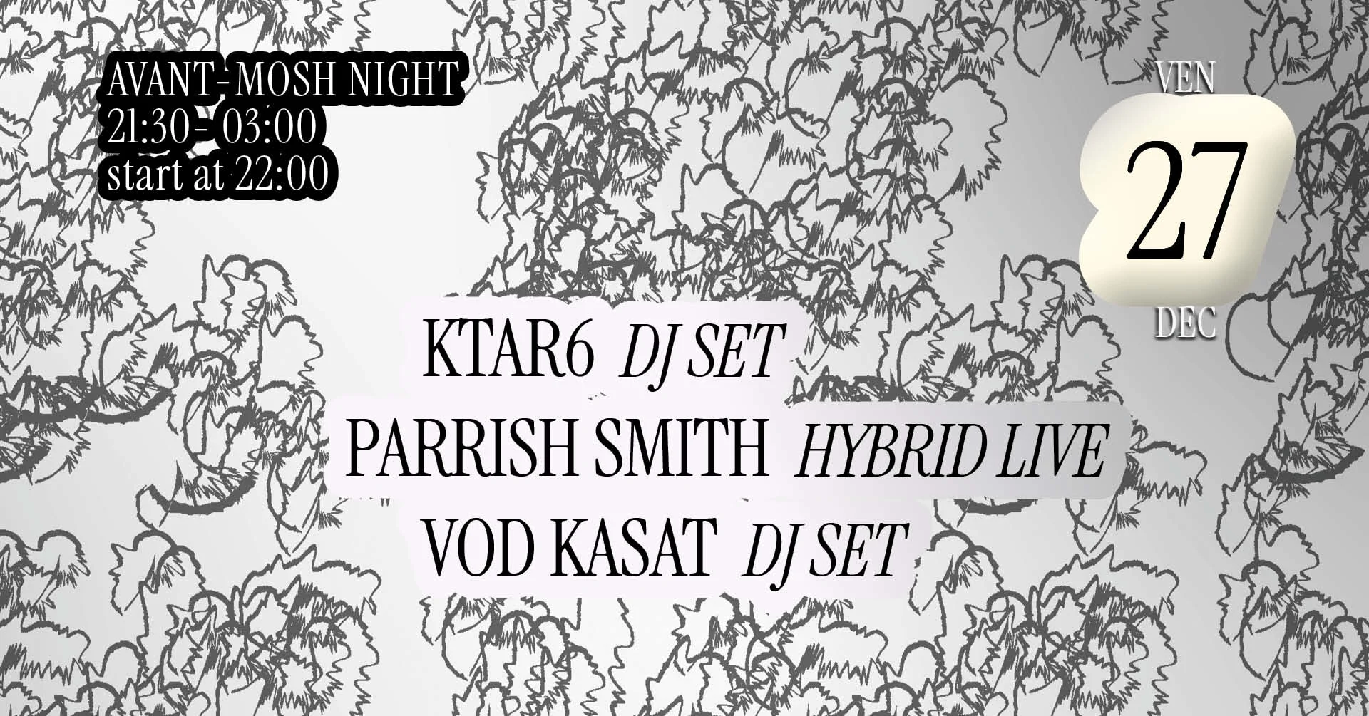 Avant-Mosh Night [Ktar6, Parrish Smith, Vod Kasat] Cover