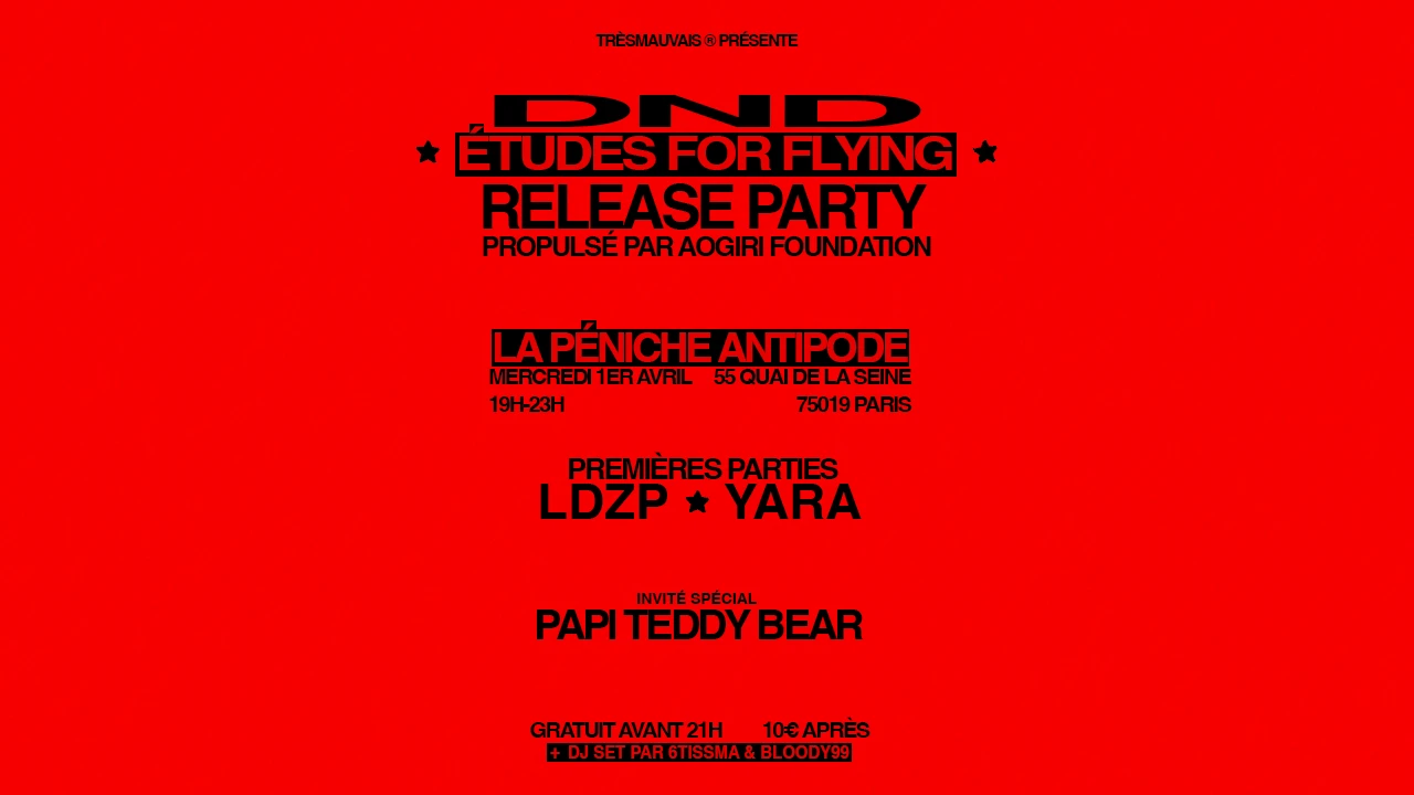 Études For Flying Release Party Cover