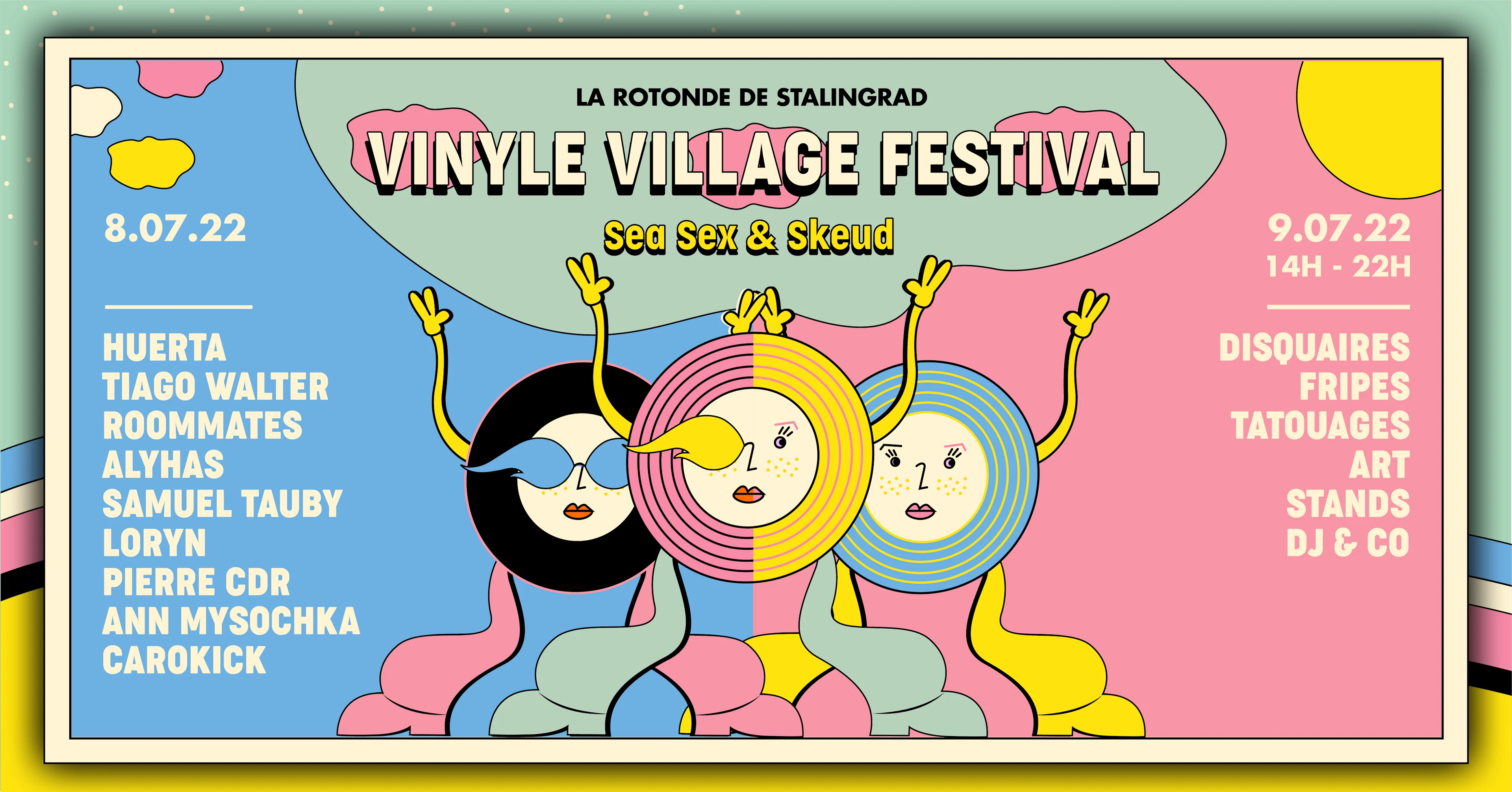Vinyle Village Festival ☼ Huerta, Tiago Walter, Roommates & More Cover