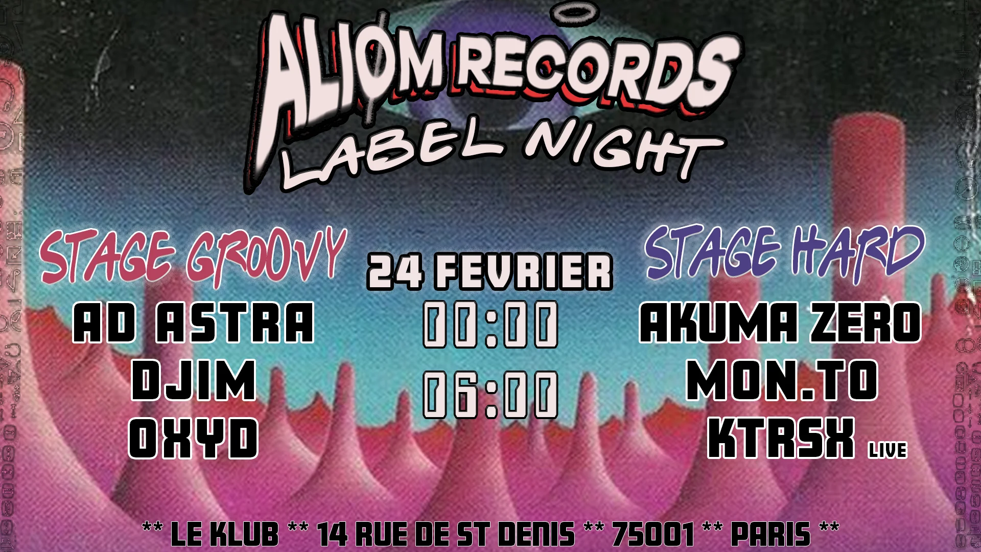 Aliømrecords "Label Night" | 2 Stages | Techno Groovy & Hard Cover