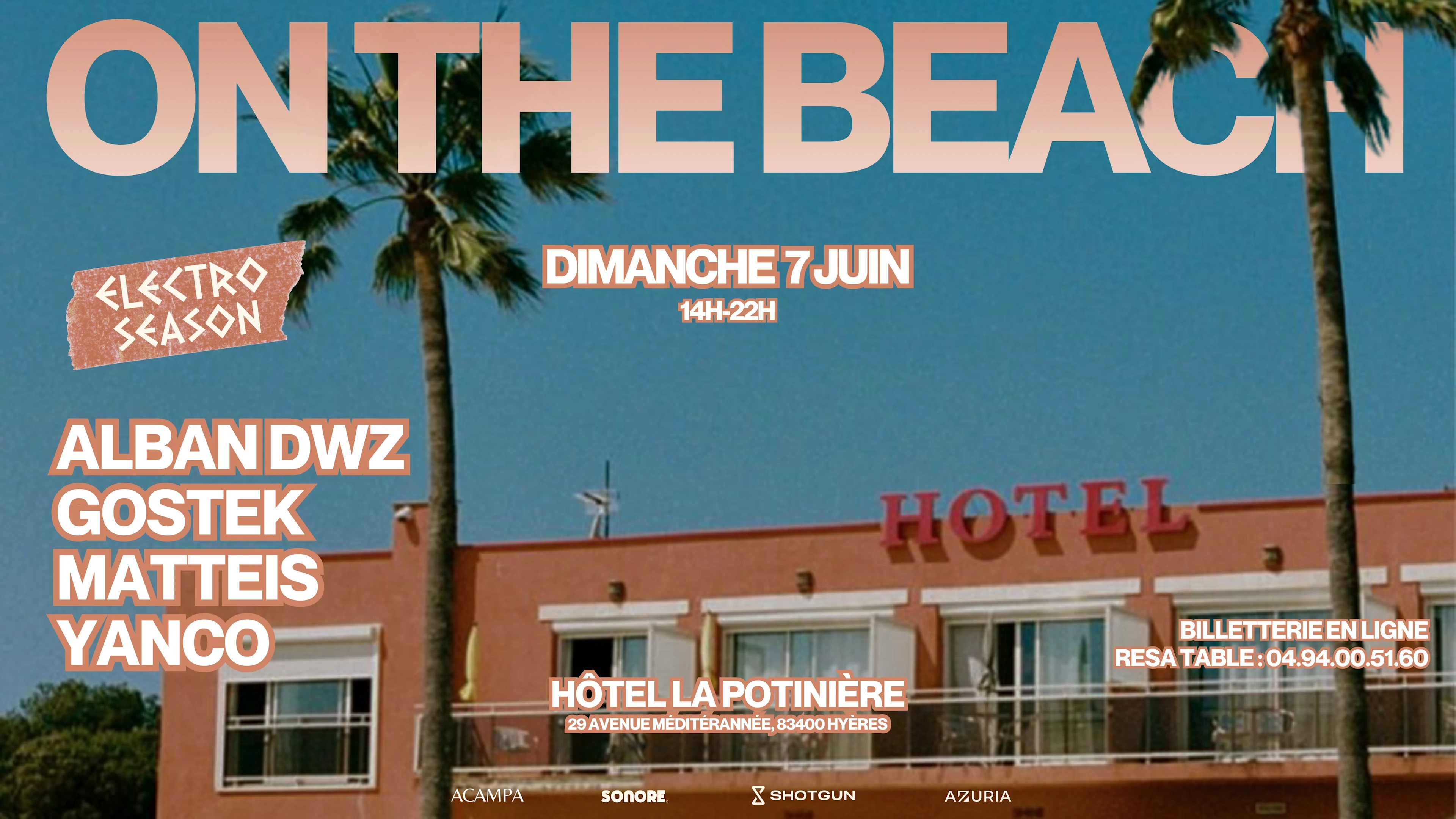 Electro Season X La Potinière Hyères : Beach Party Cover