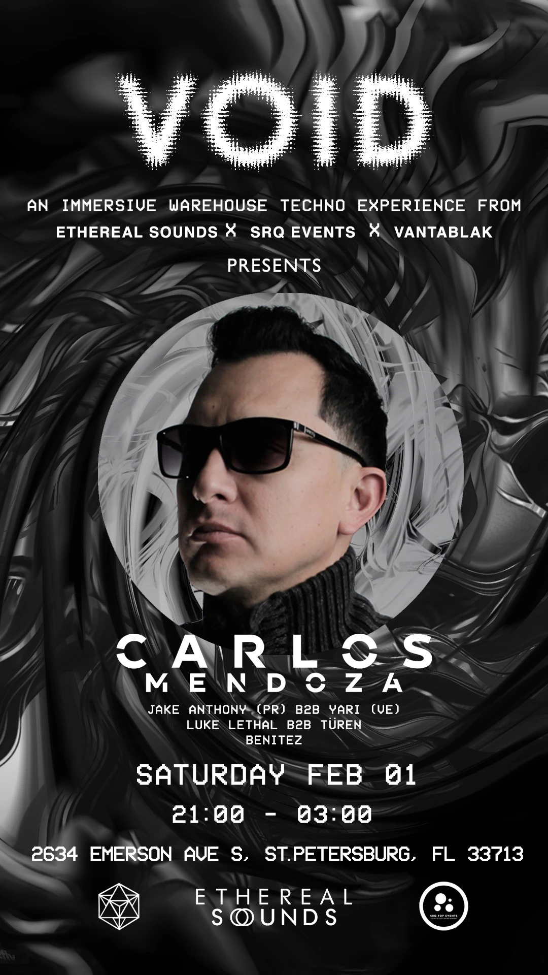 Void: Techno Warehouse Rave- Carlos Mendoza Cover