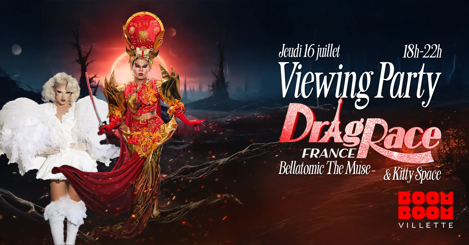 Viewing Party "Drag Race S4 E2" -  Bellatomic & Kitty Space Cover