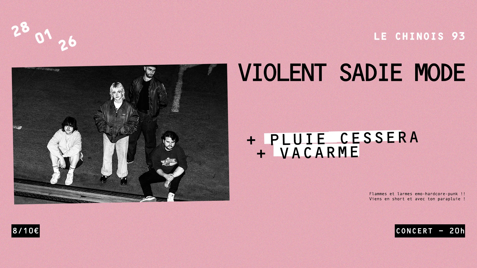 Violent Sadie Mode + Pluie Cessera + Vacarme Cover