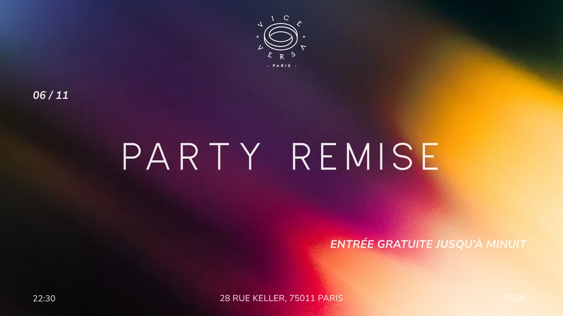 Party Remise Invite Ronare Cover