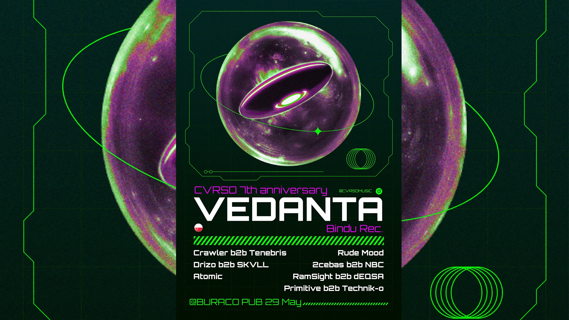 Cvrsd 7th Anniversary W/Vedanta - Bindu Recs. Cover