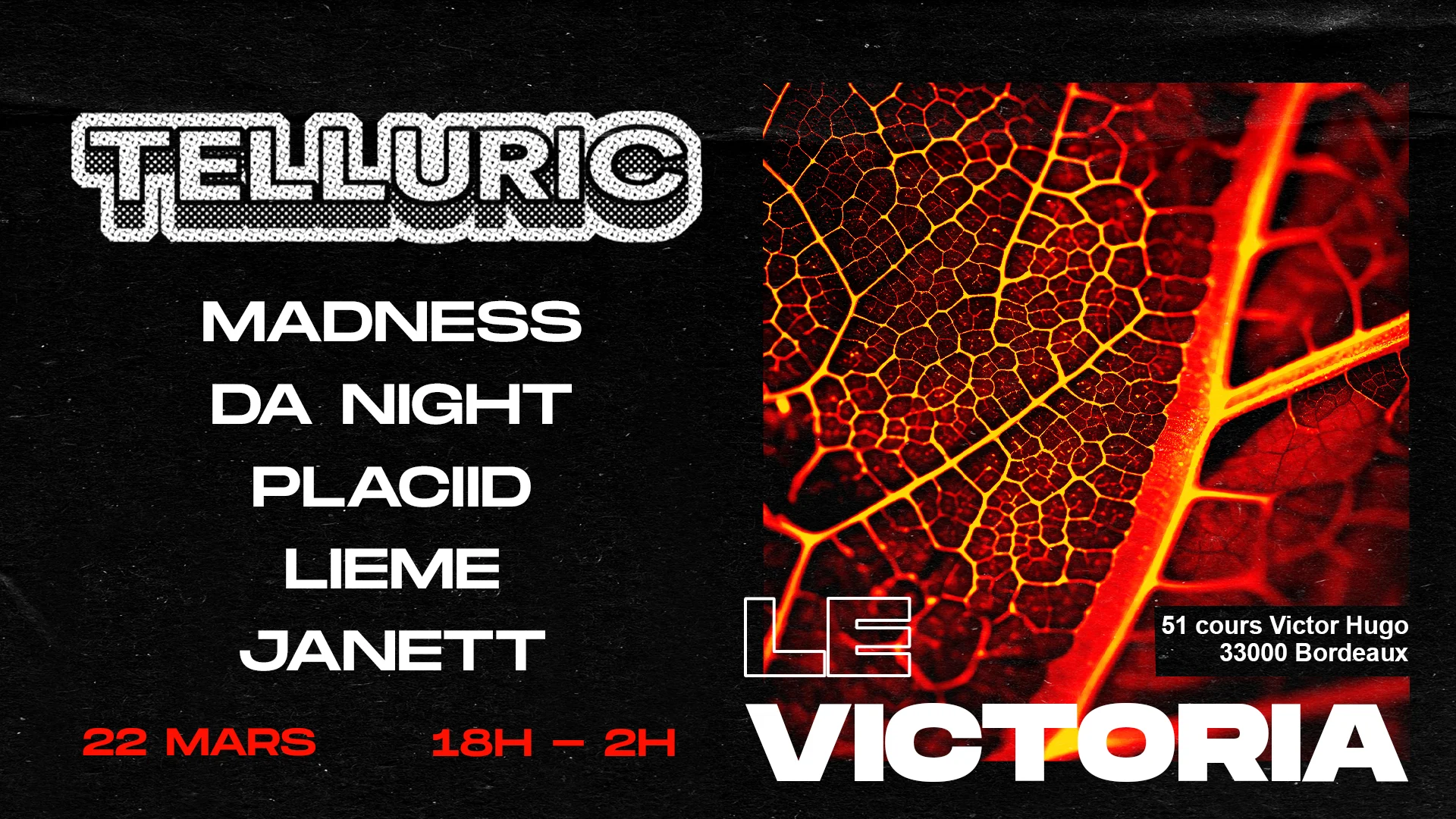 Telluric X Le Victoria // Placiid, Da Night, Lieme, Janett Cover
