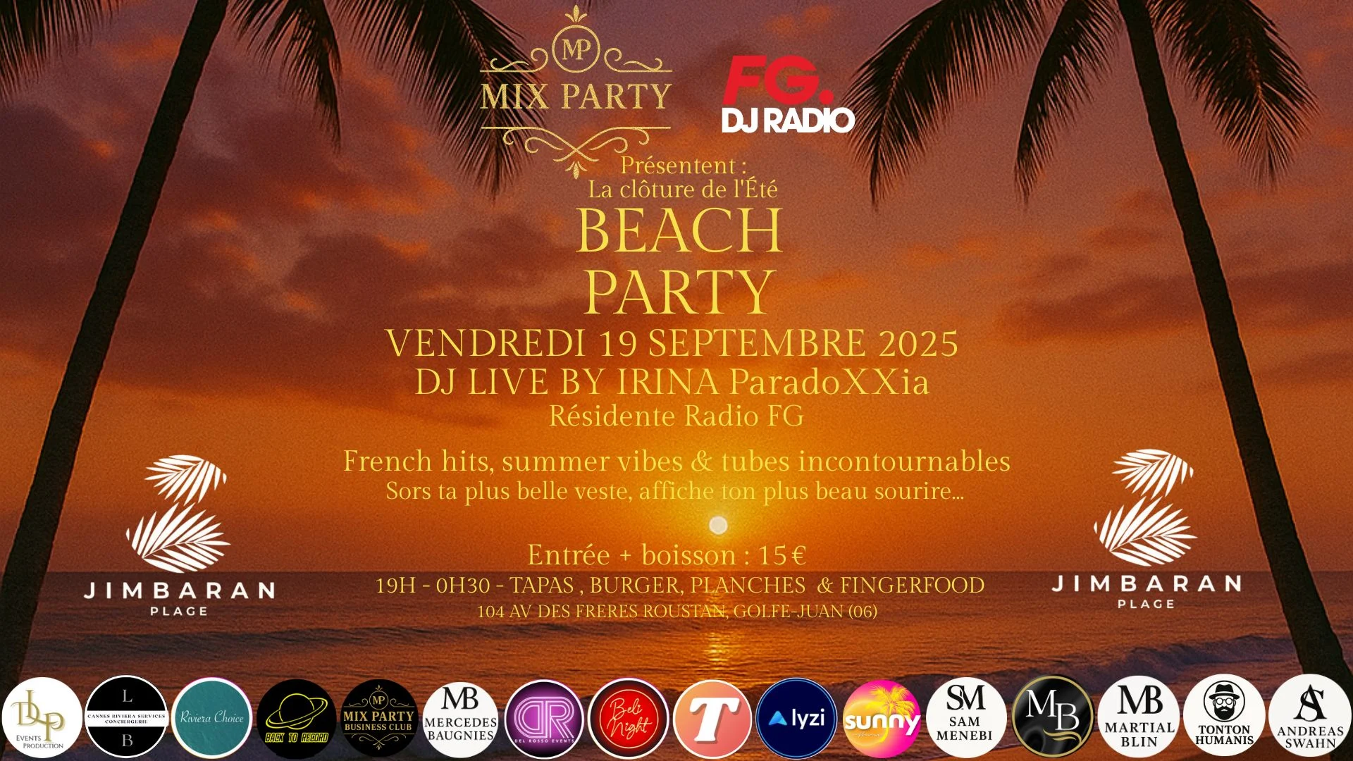 MIX Party - Beach Party - 19/09/25 Cover