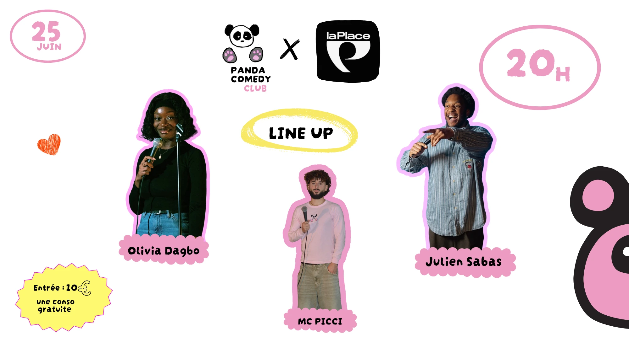 Panda Comédie Club X Laplace Cover