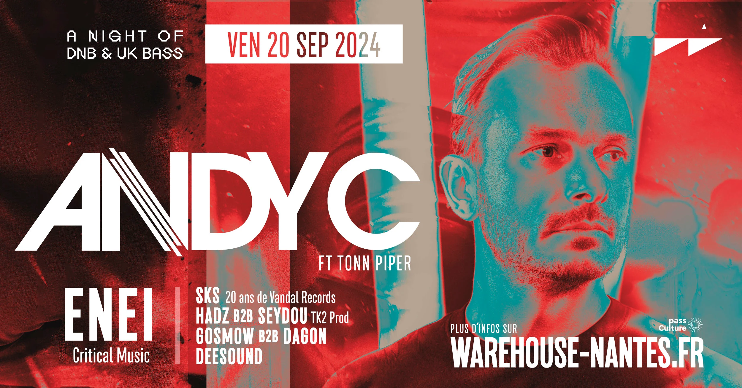 A Night Of Dnb & Uk Bass W/ Andy C & More - Warehouse Nantes Cover