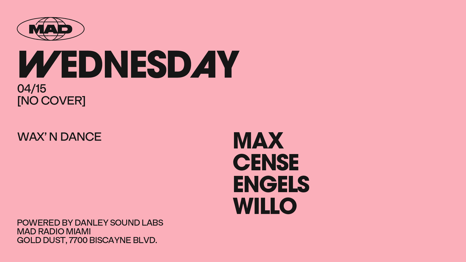 Wax'n Dance: Max, Cense, Engels, Willo Cover