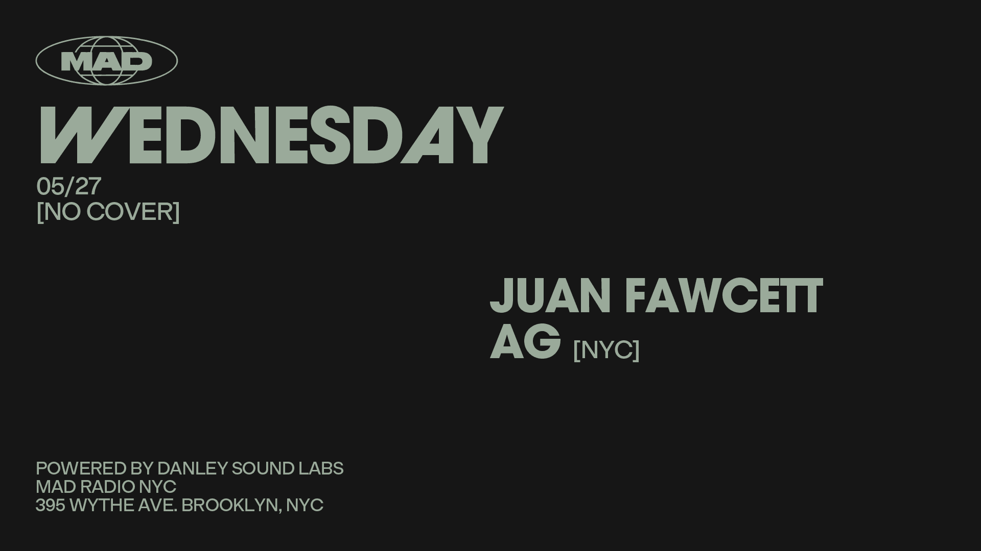 Juan Fawcett / Ag [Nyc] Cover