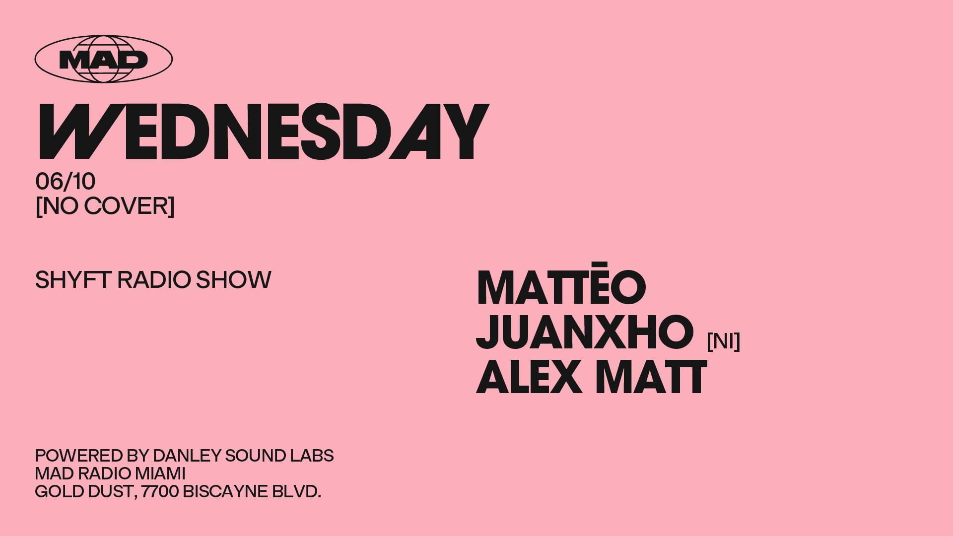 Shyft Radio Show: Matteo / Juanxho / Alex Matt Cover
