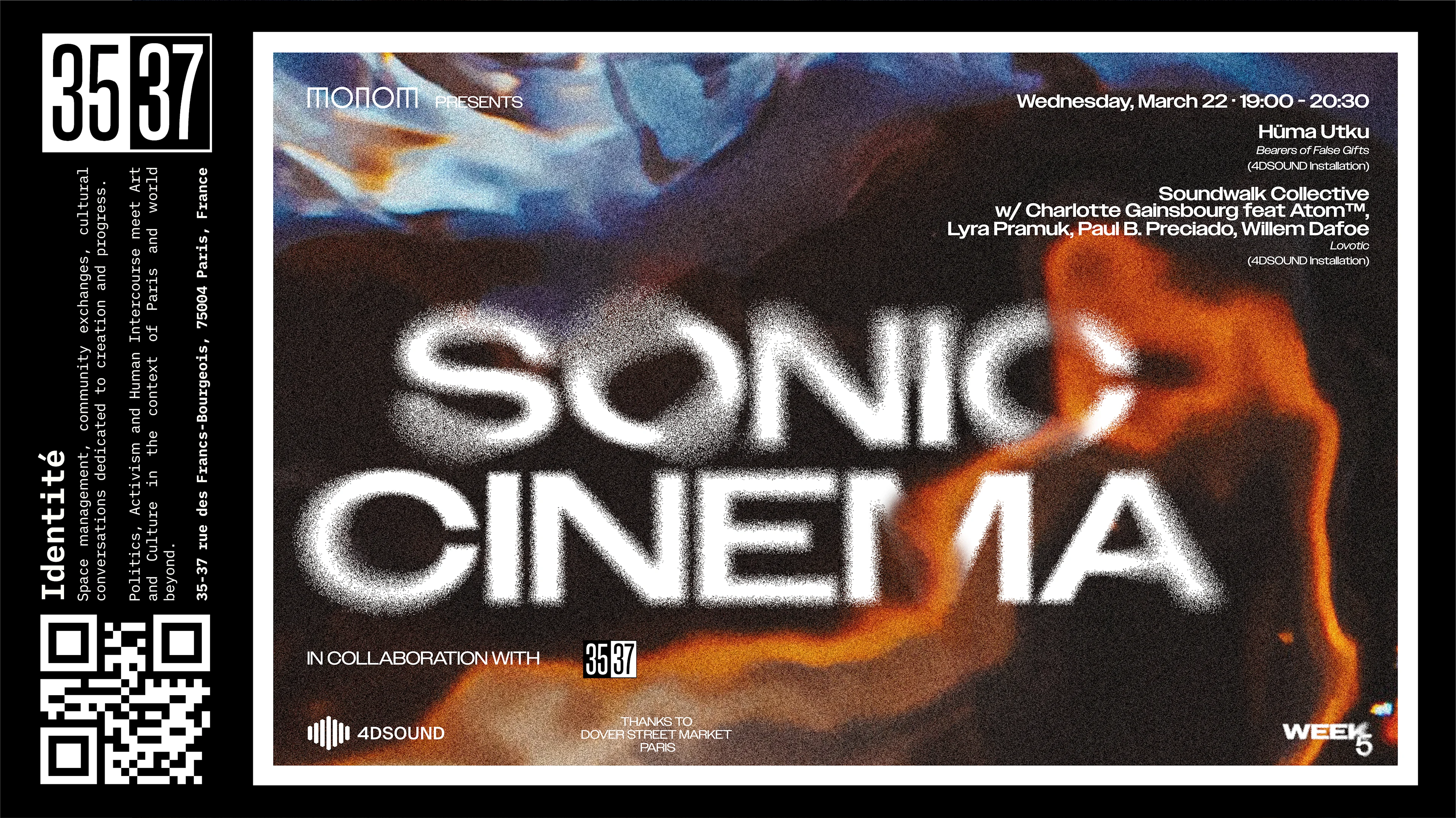 Sonic Cinema - Week #5 · Wednesday, March 22 Cover