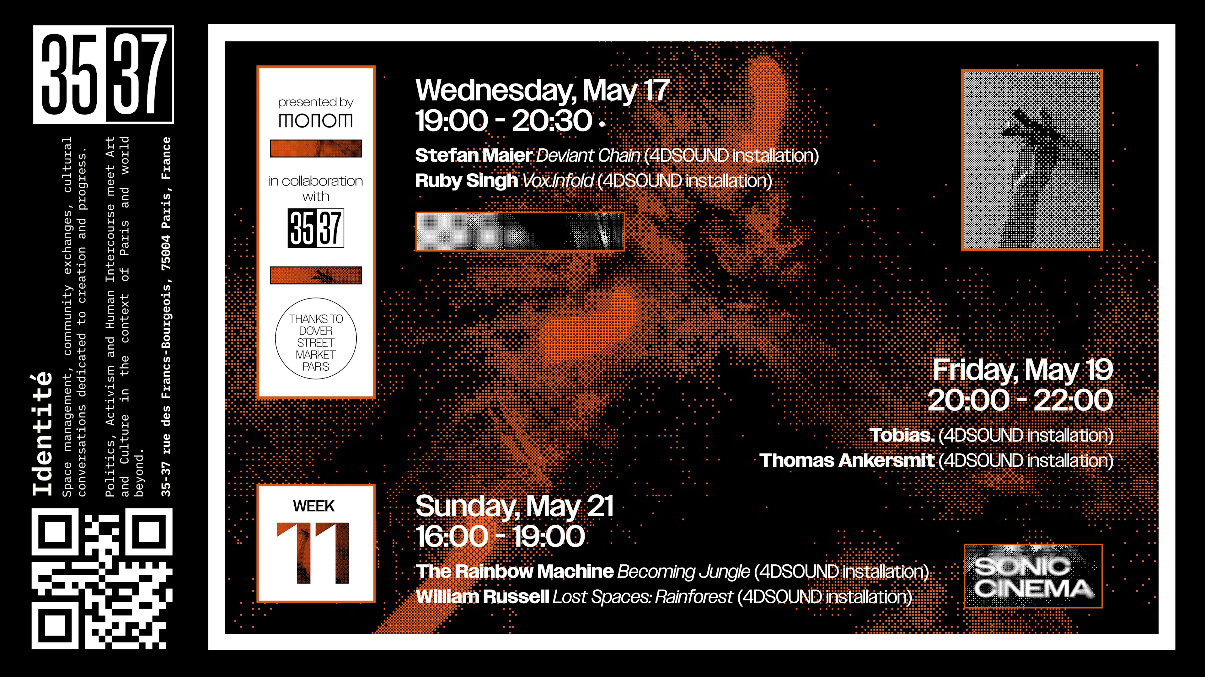 Sonic Cinema - Week #11 · Wednesday, May 17 Cover