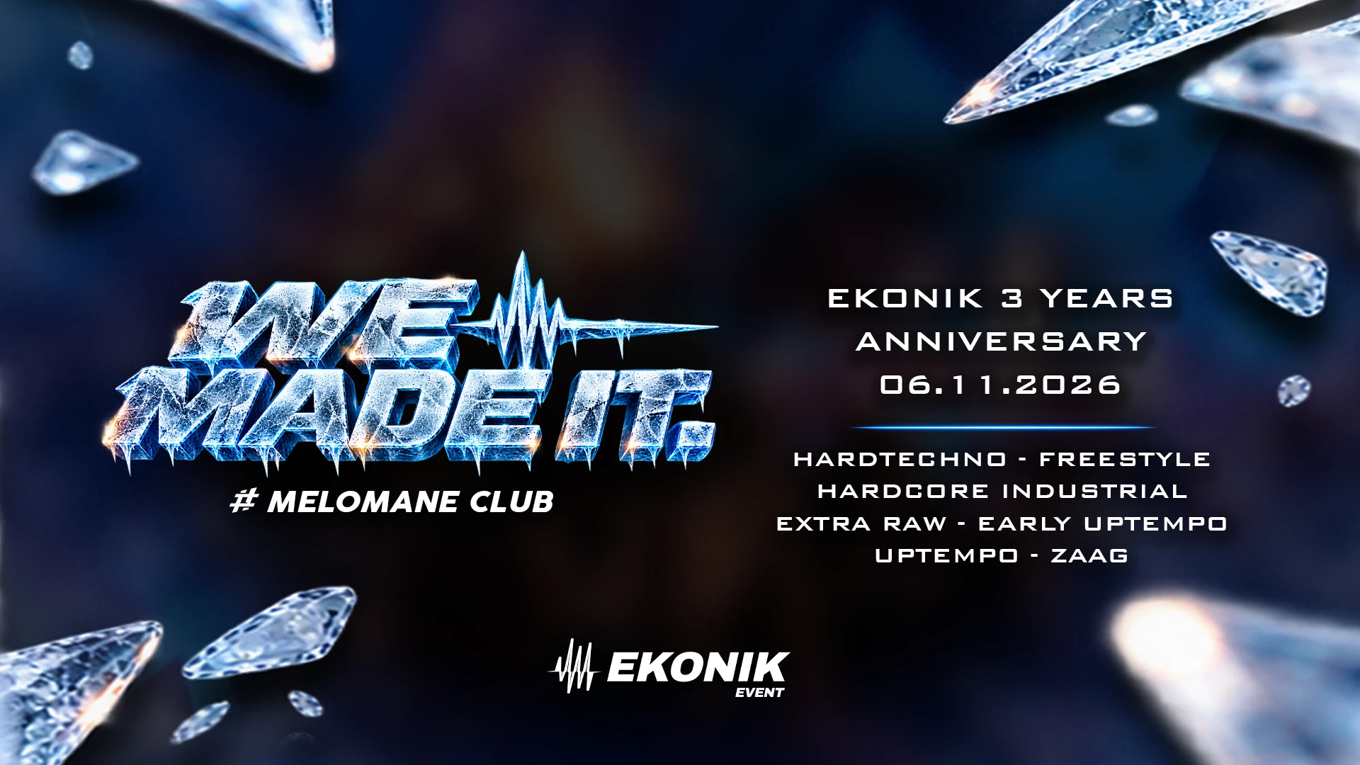 We Made It — 3 Years Of Ekonik Event Cover