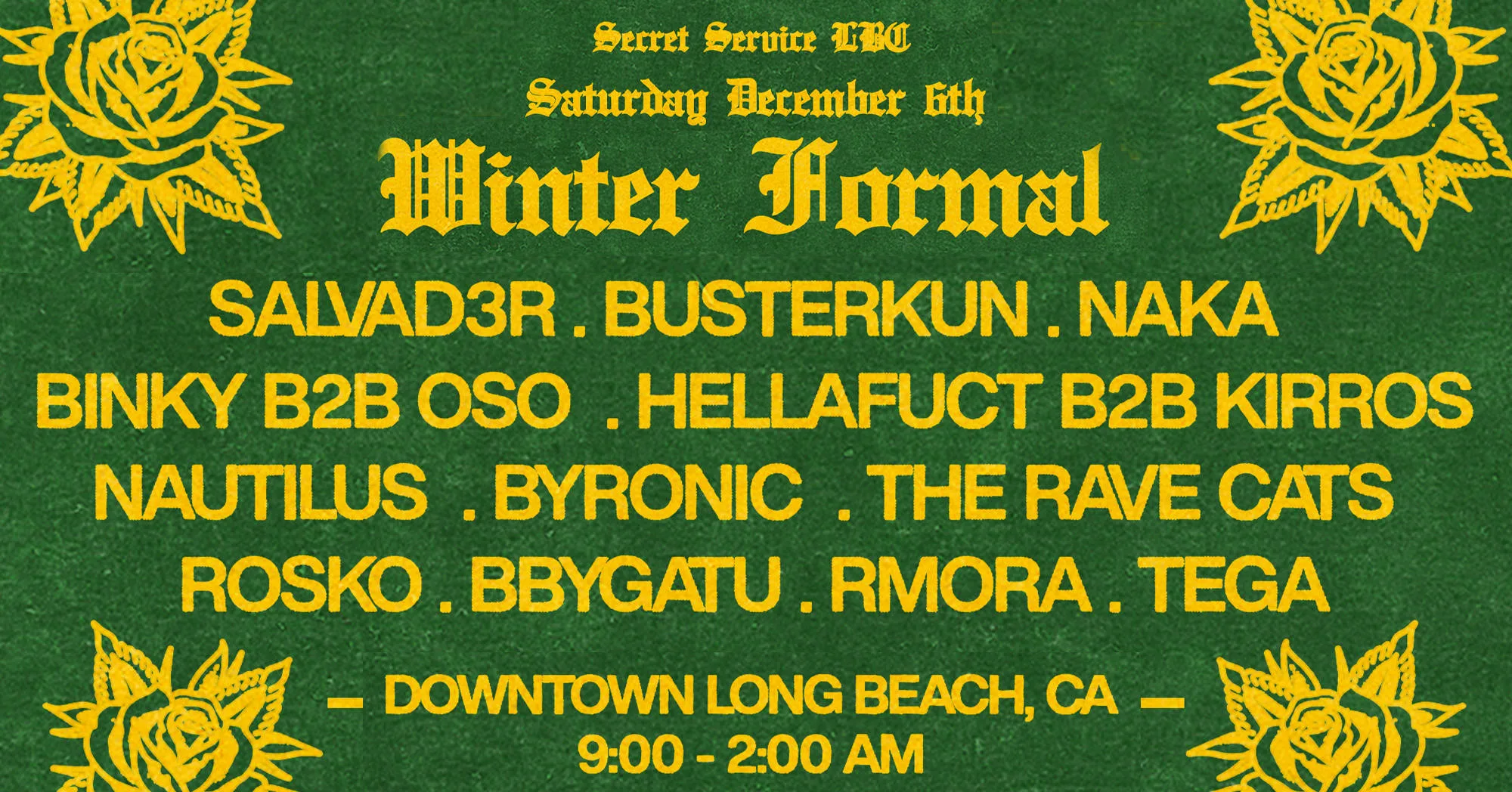 Secret Service Winter Formal - Swaggy Soirée Downtown Lbc Cover