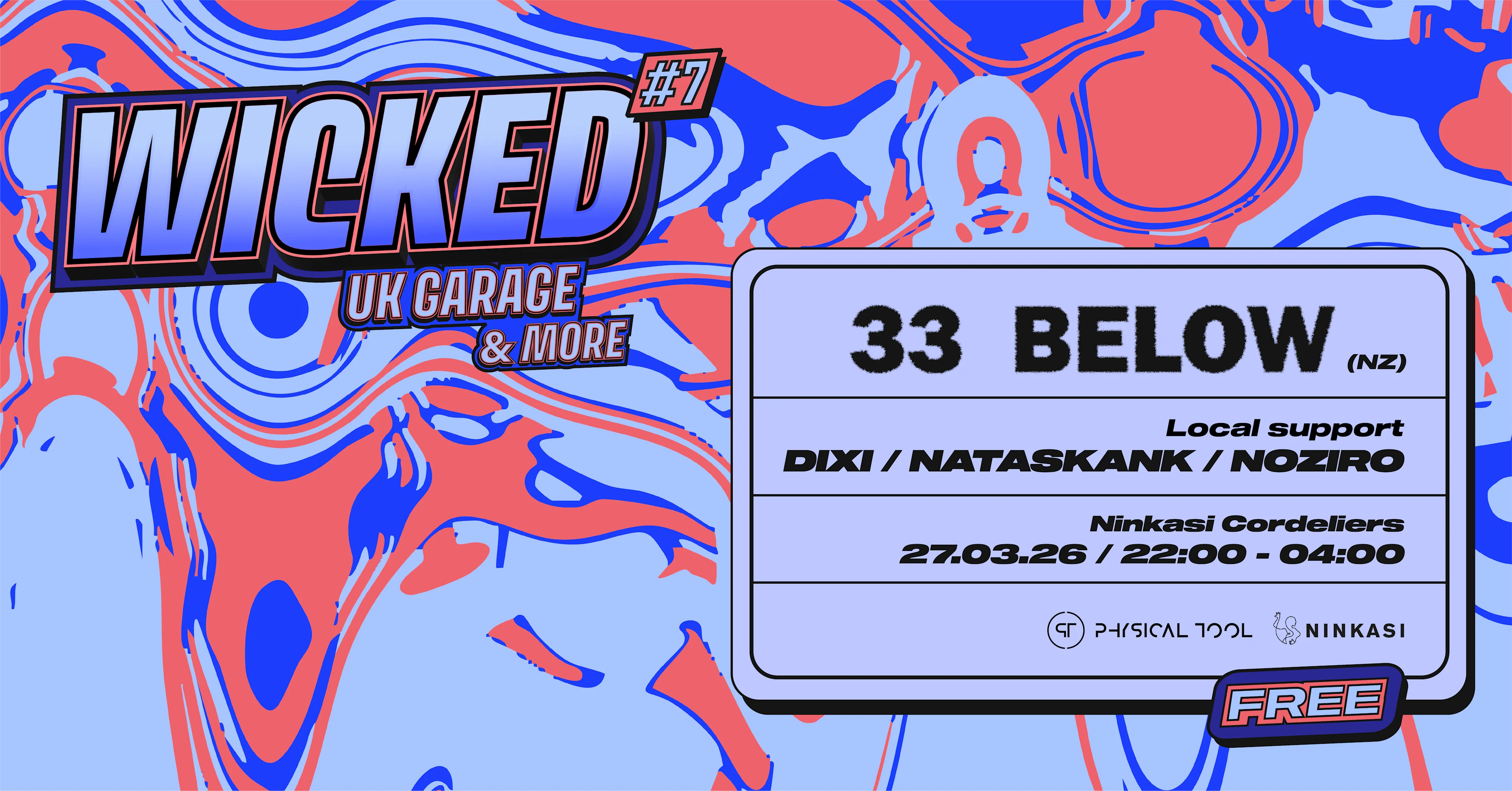 Wicked #7 - 33 Below (Nz) [Uk Garage Night & More] Cover