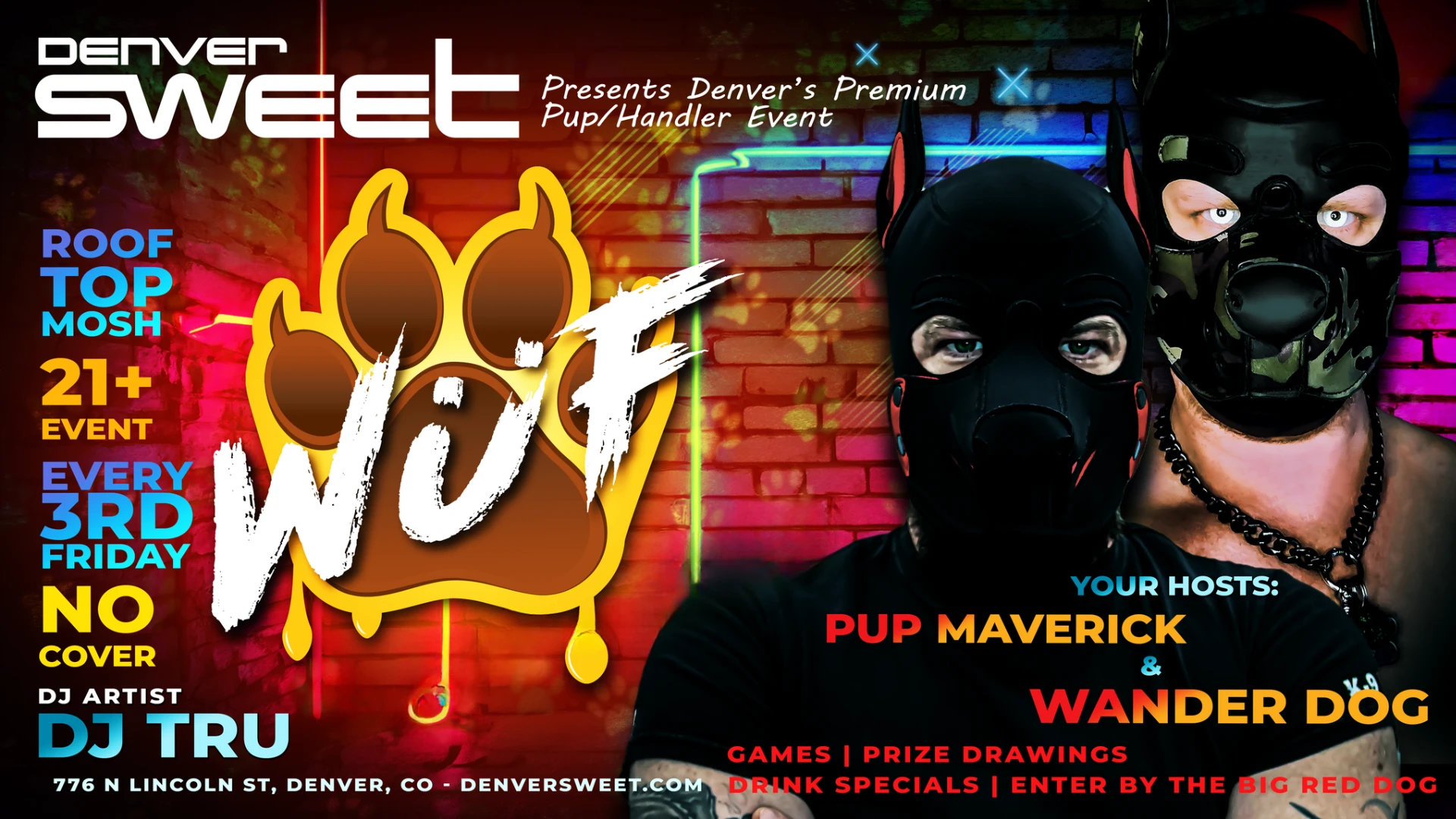 Wüf 🐶 Denver's Premium Rooftop Pup Event No Cover 1/17 Cover