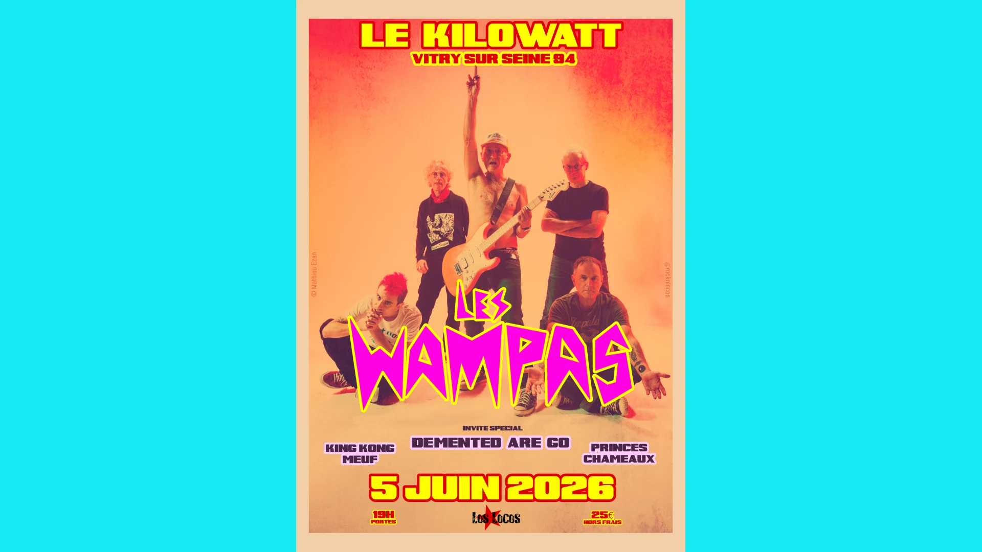 Les Wampas + Demented Are Go + King Kong Meuf + Cover