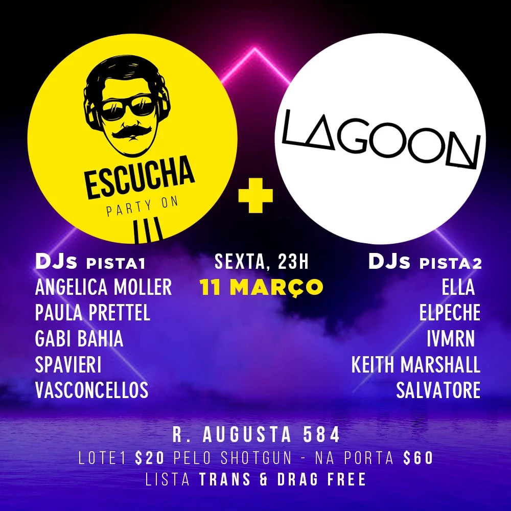 Escucha + Lagoon // 11.03 No Bar Do Netão Cover