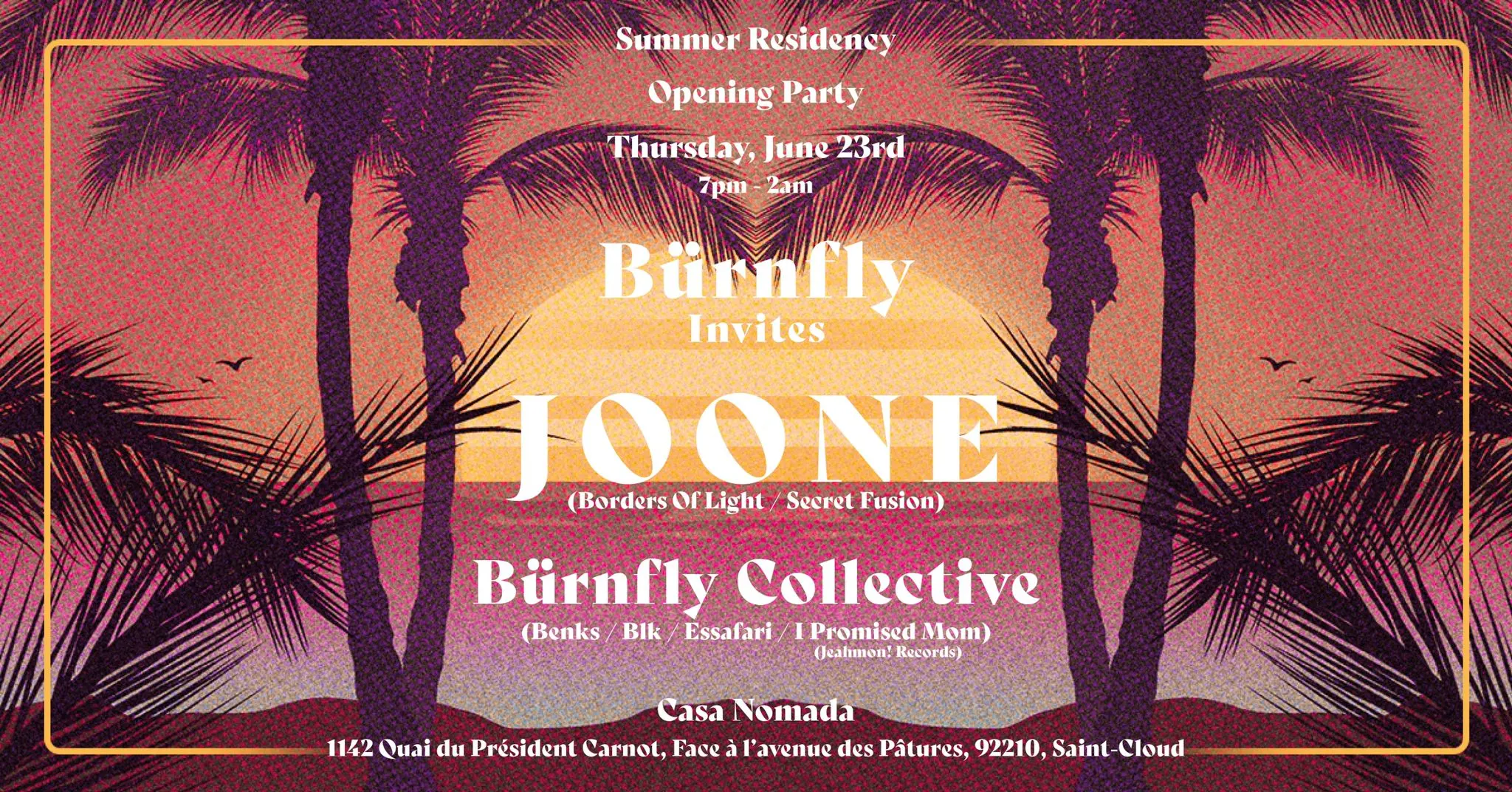 Bürnfly Invites: Joone (Borders Of Light, Secret Fusion) Cover