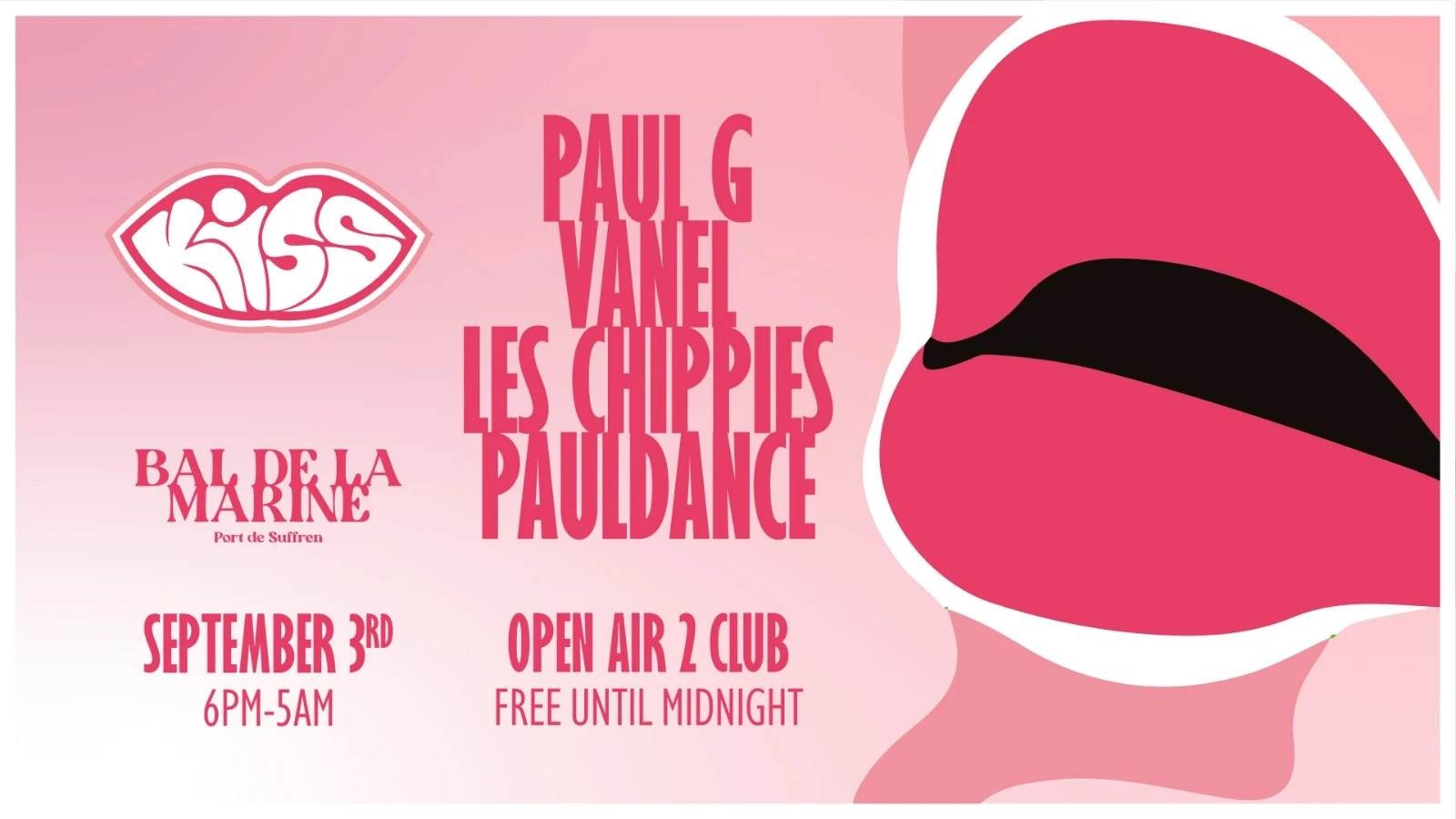 Kiss : Paul G, Vanel, Les Chippies, Pauldance Cover