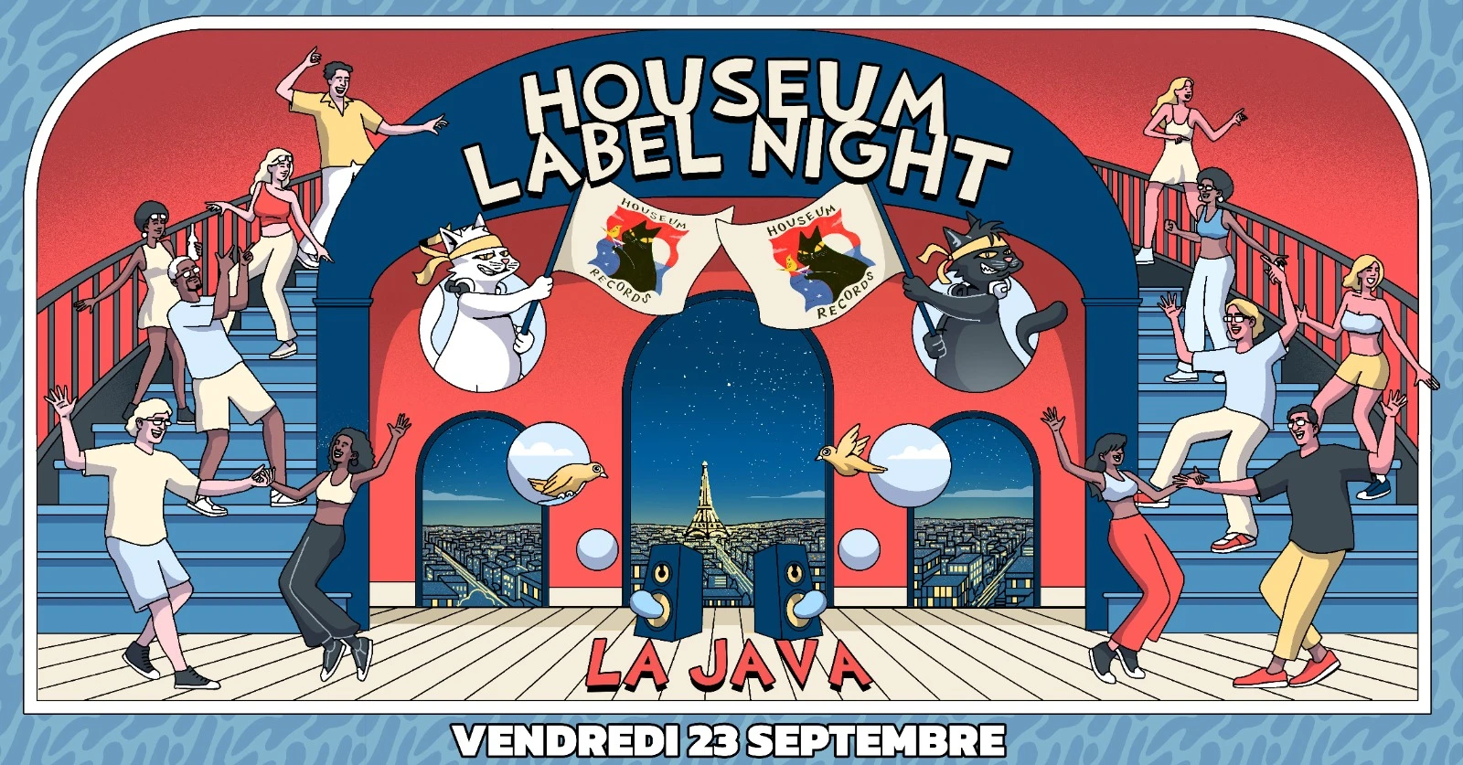 Houseum Label Night : Gavinco, Hsm, Holo @La Java Cover