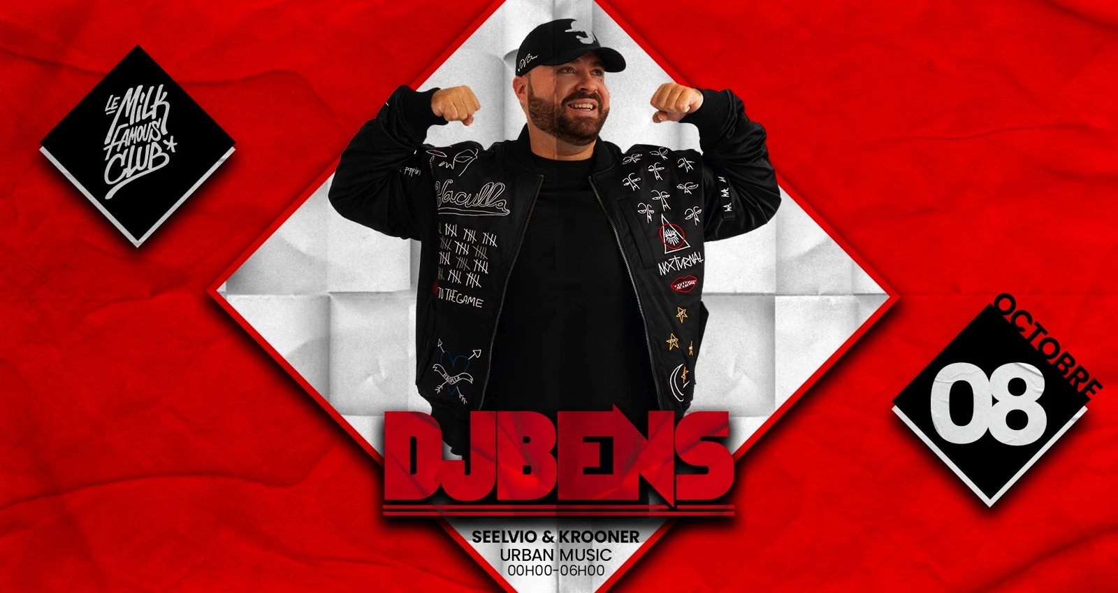 🔥Dj Bens - Sam 08 Oct - Milk Club 🔥 Cover