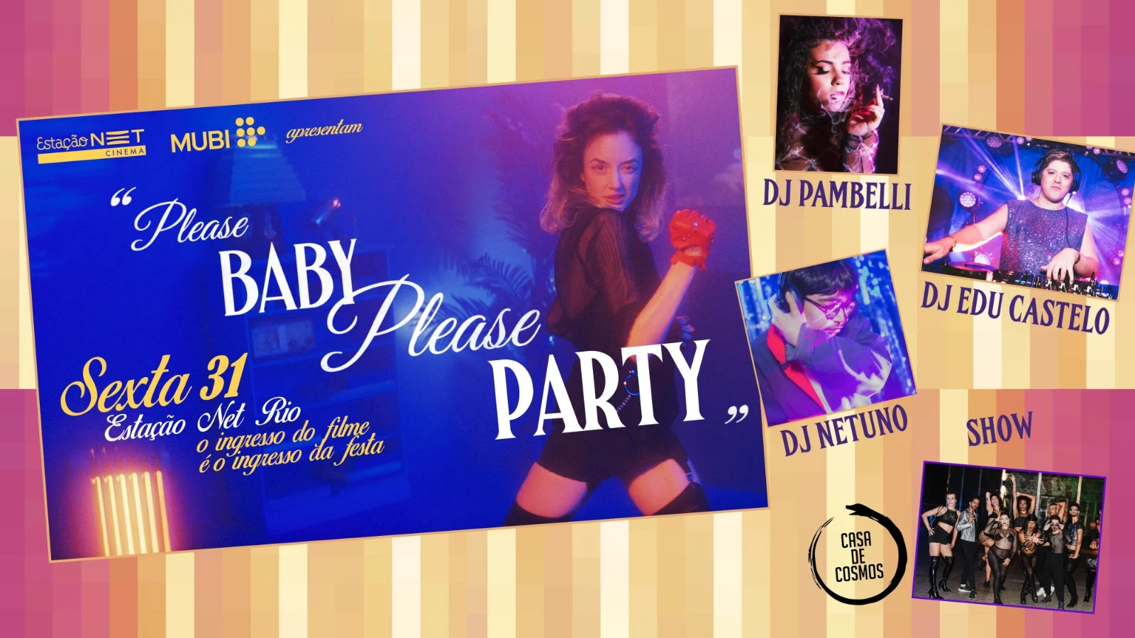 Please Baby Please Party By Mubi & Grupo Estação Cover
